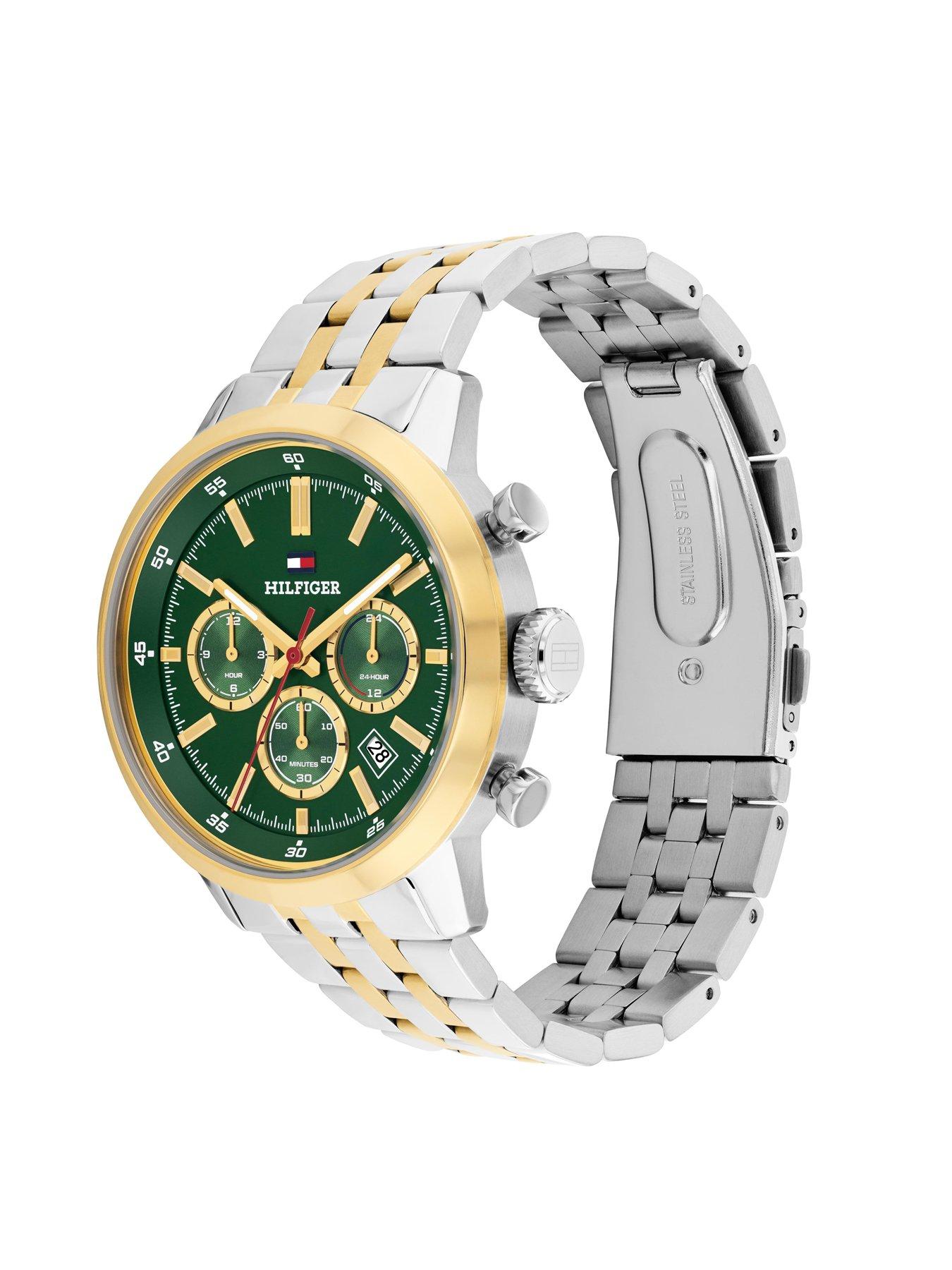 Image 3 of 6 of Tommy Hilfiger Mens Two Tone Stainless Steel and Gold Plated Bracelet Watch