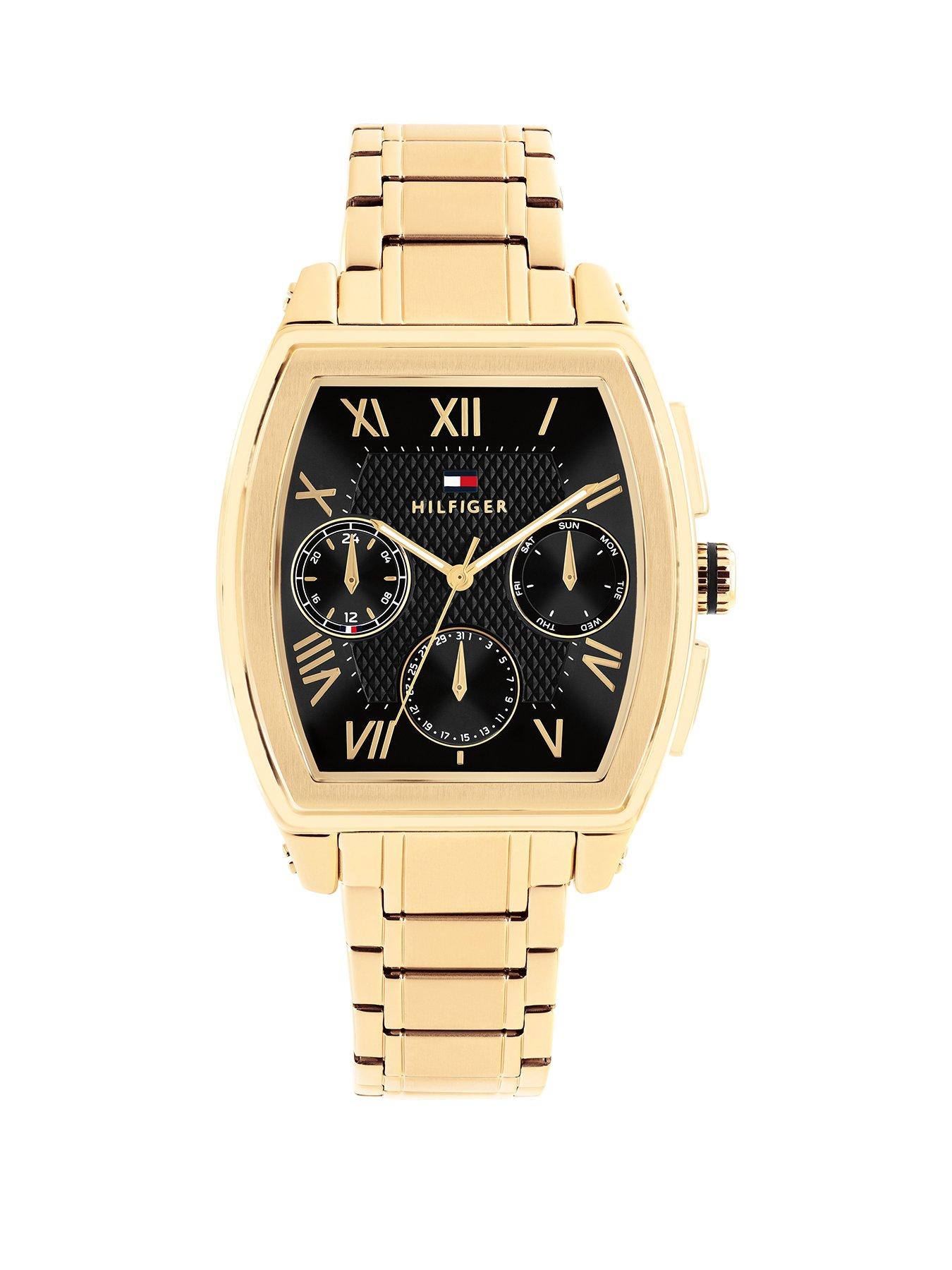 Tommy Hilfiger Mens Gold Plated Bracelet Watch