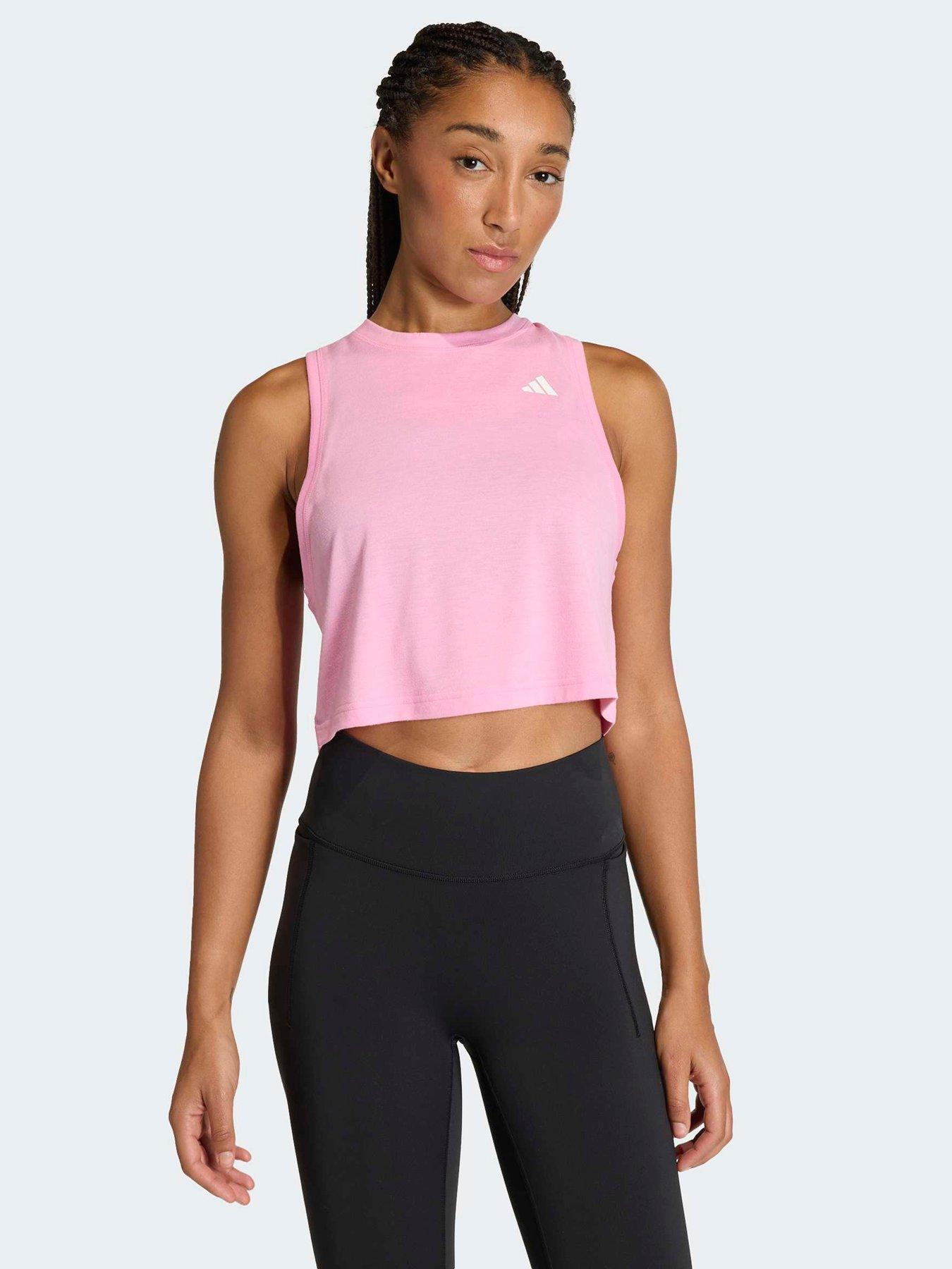 adidas Women's Training Workout Essentials Tank - Pink