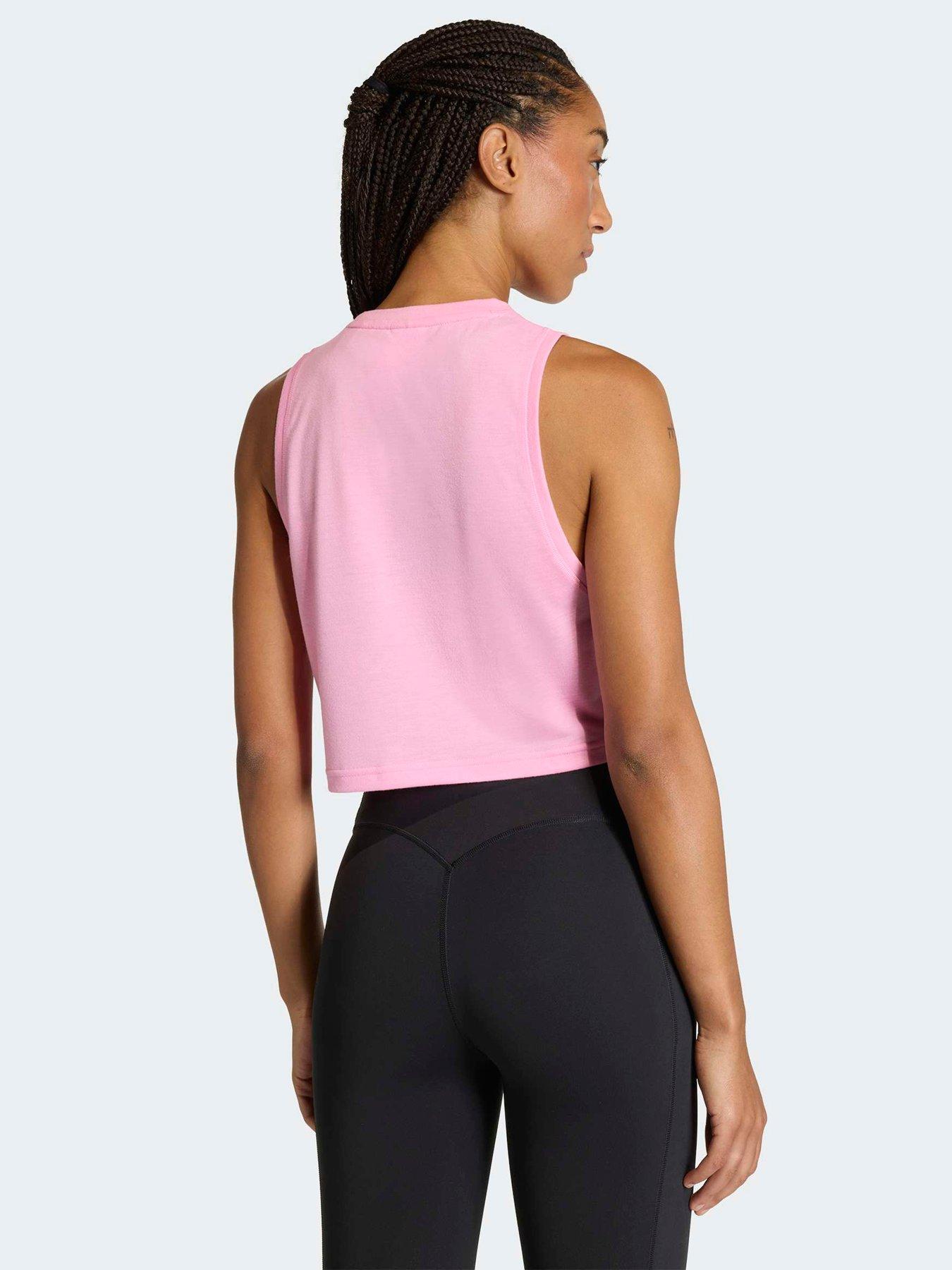 stillFront image of adidas-womens-training-workout-essentials-tank-pink