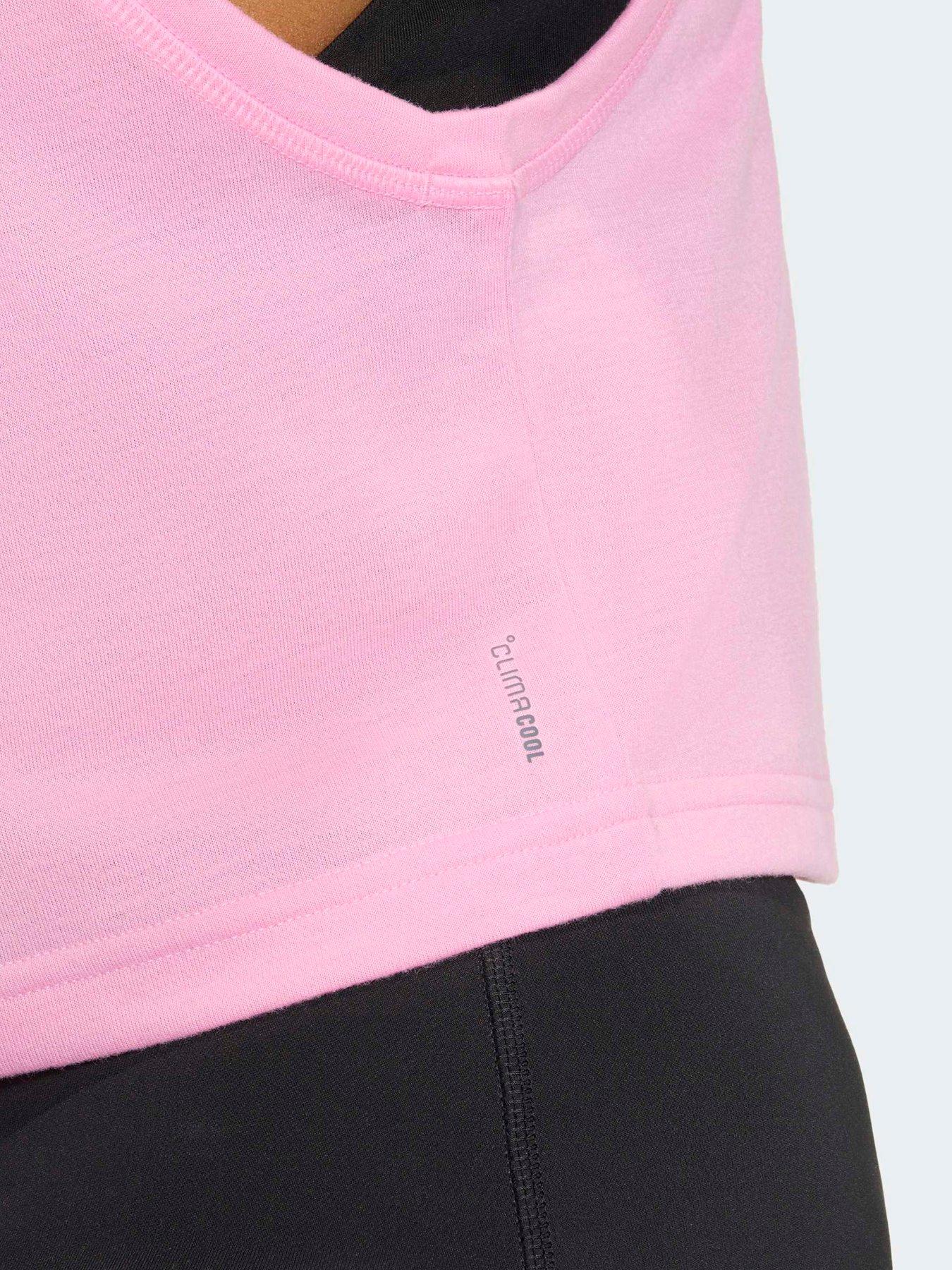  image of adidas-womens-training-workout-essentials-tank-pink
