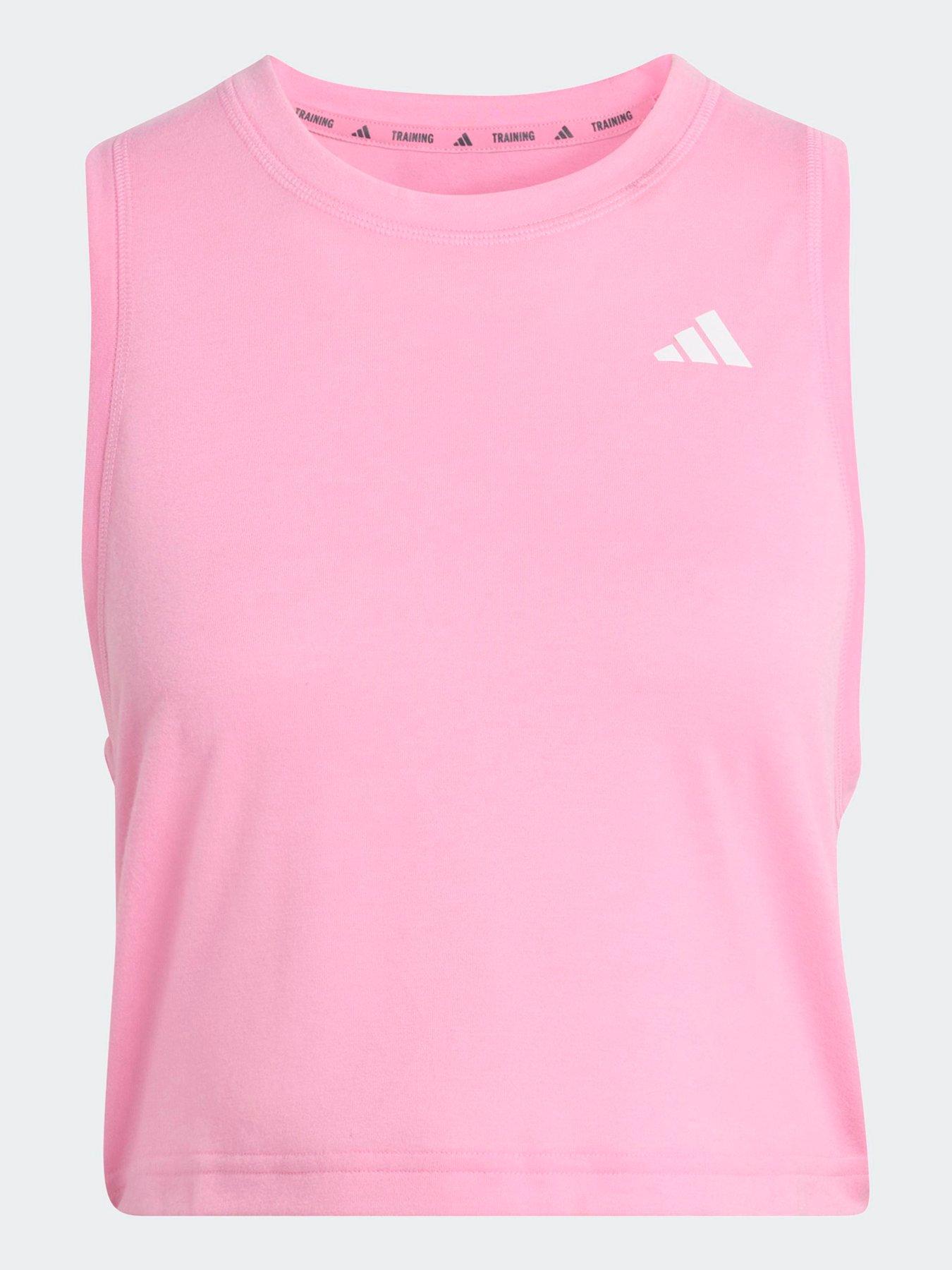  image of adidas-womens-training-workout-essentials-tank-pink