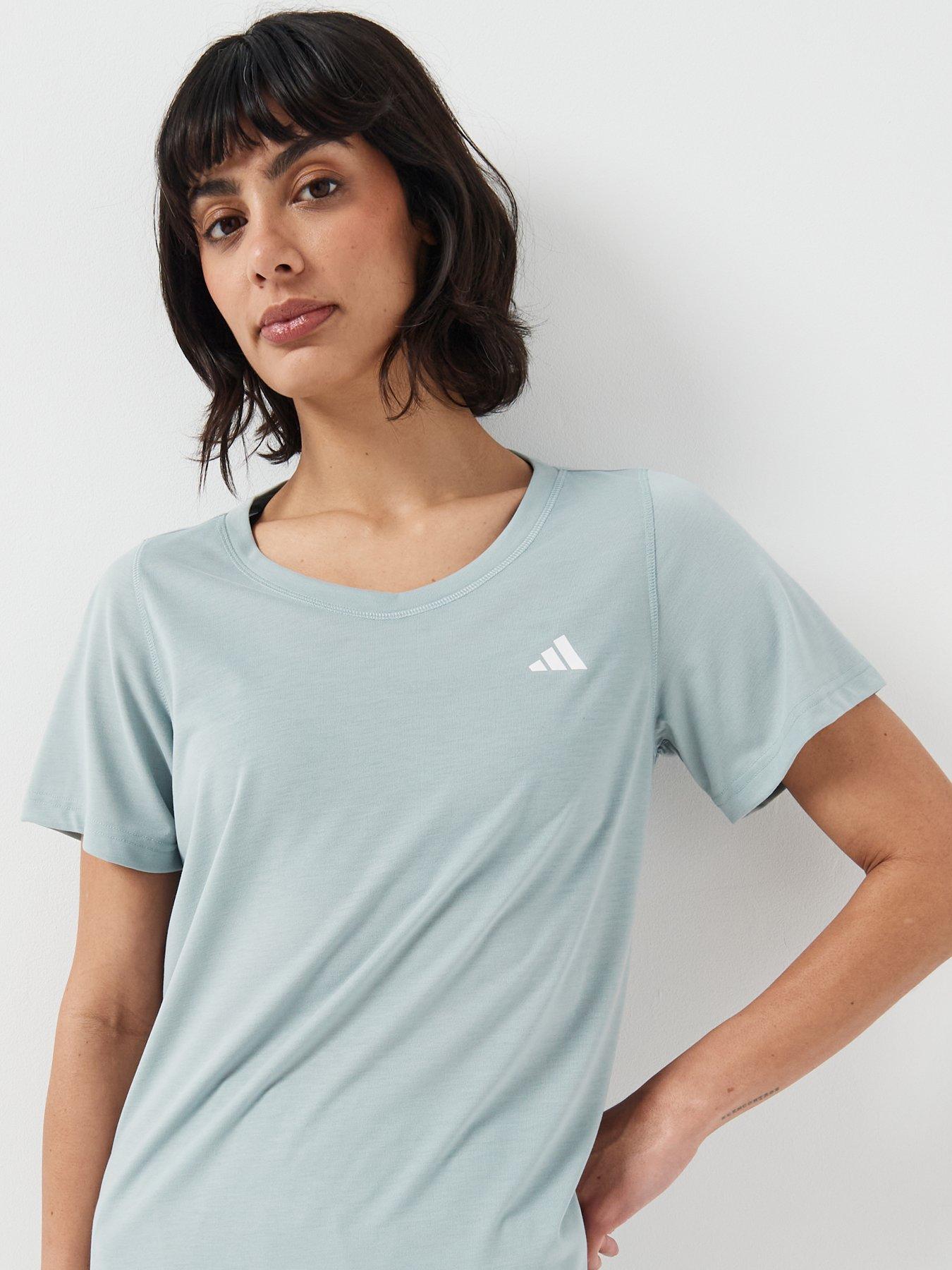  image of adidas-womens-training-workout-essentials-t-shirt-green