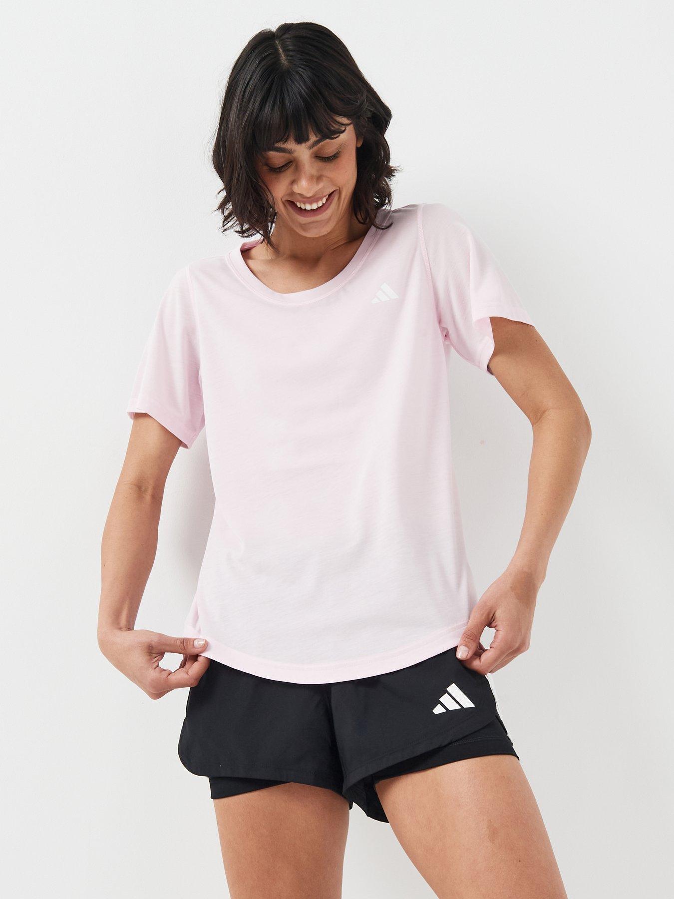 adidas Women's Training Workout Essentials T-Shirt - Pink