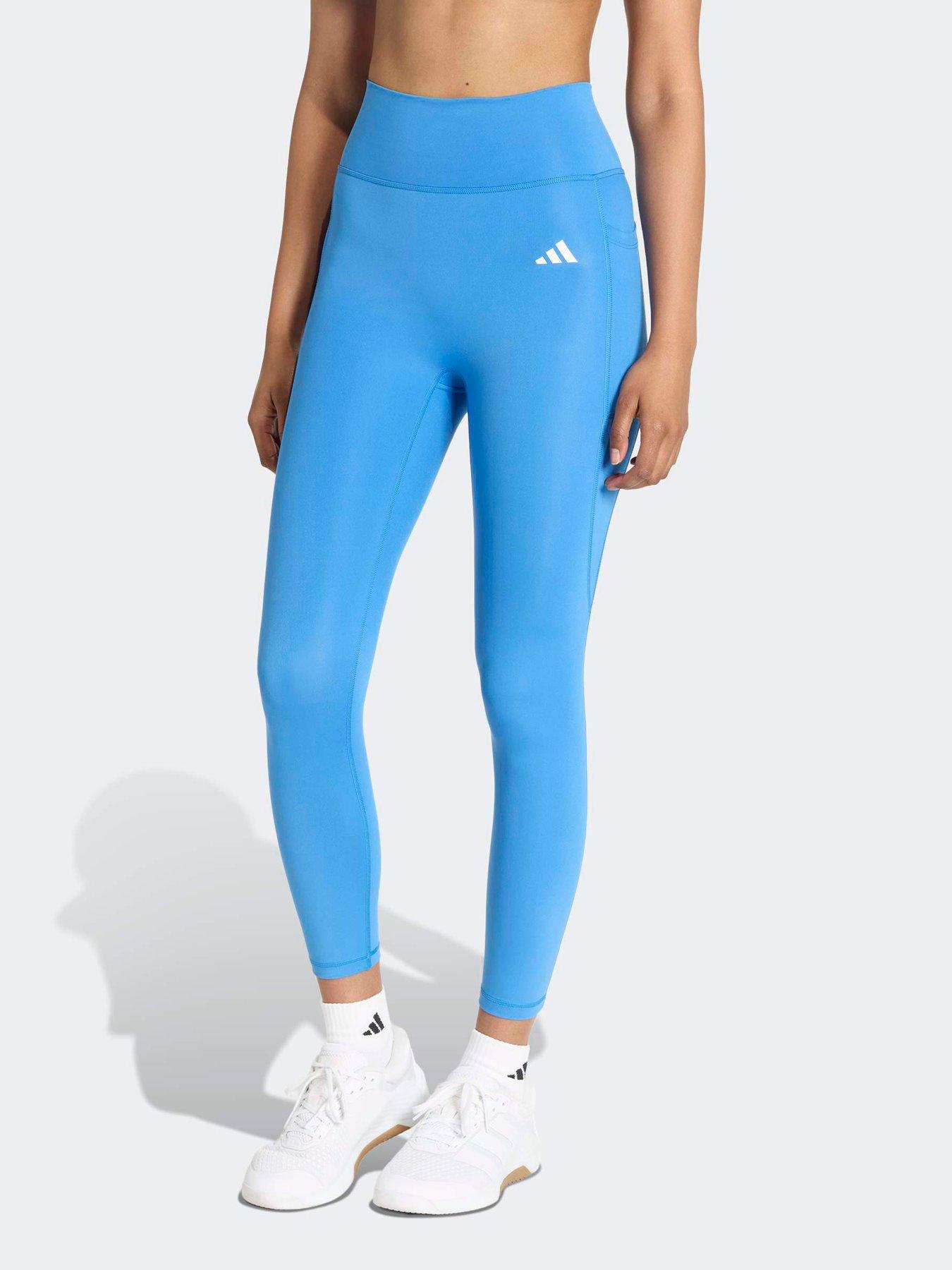 adidas Womens Training Workout Essentials 7/8 Tight-blue