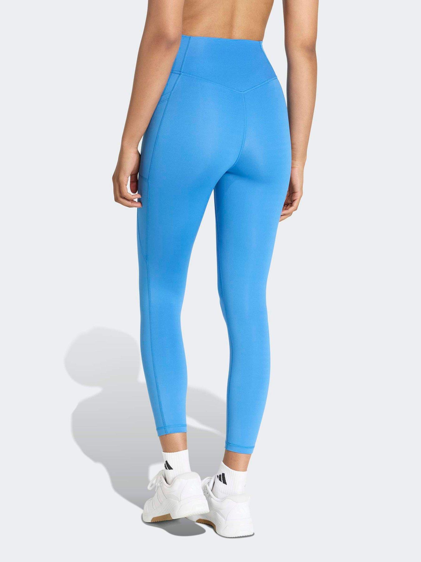 Image 2 of 5 of adidas Women's Training Workout Essentials 7/8 Tights - Blue