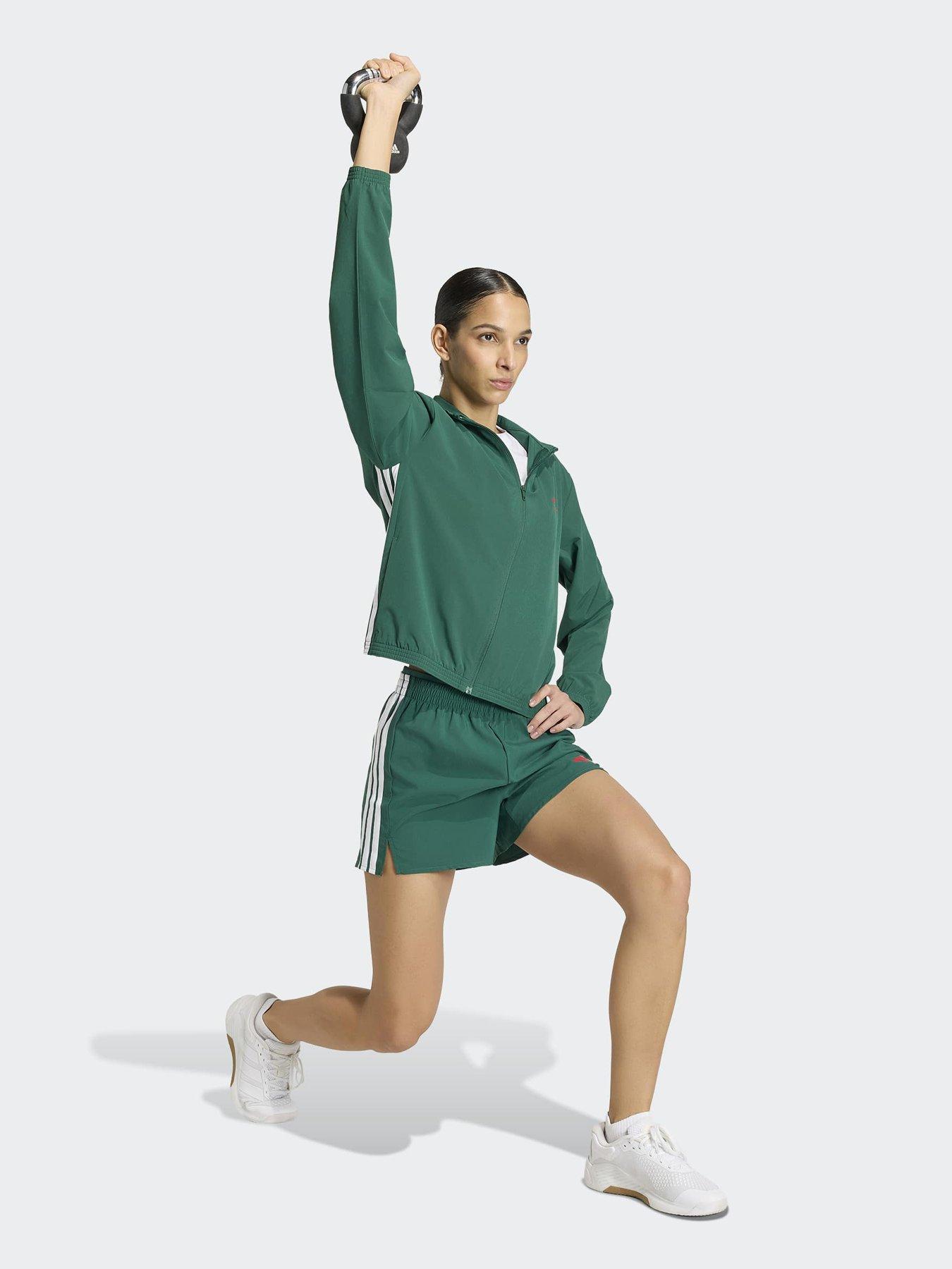 Image 3 of 5 of adidas Womens Training Workout Essentials Short- Green
