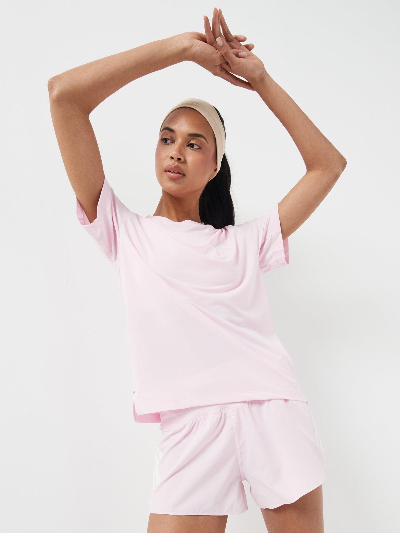 adidas Women's Running Adi365 Iconic Stripes T-Shirt - Pink