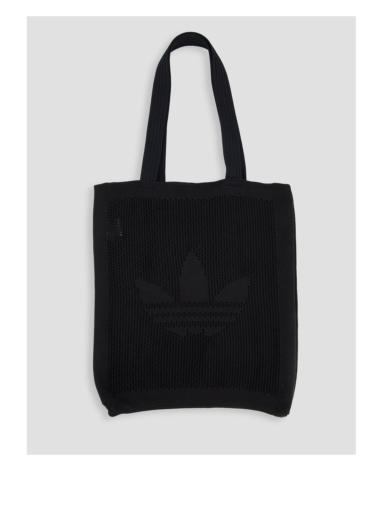 Image 1 of 4 of adidas Originals Unisex Crochet Tote Bag - Black
