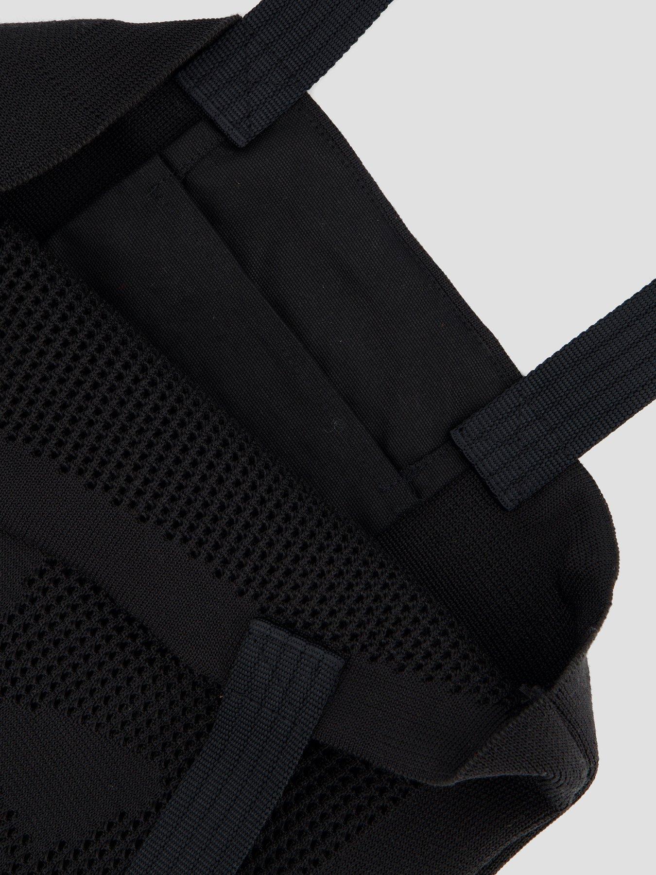 Image 4 of 4 of adidas Originals Unisex Crochet Tote Bag - Black