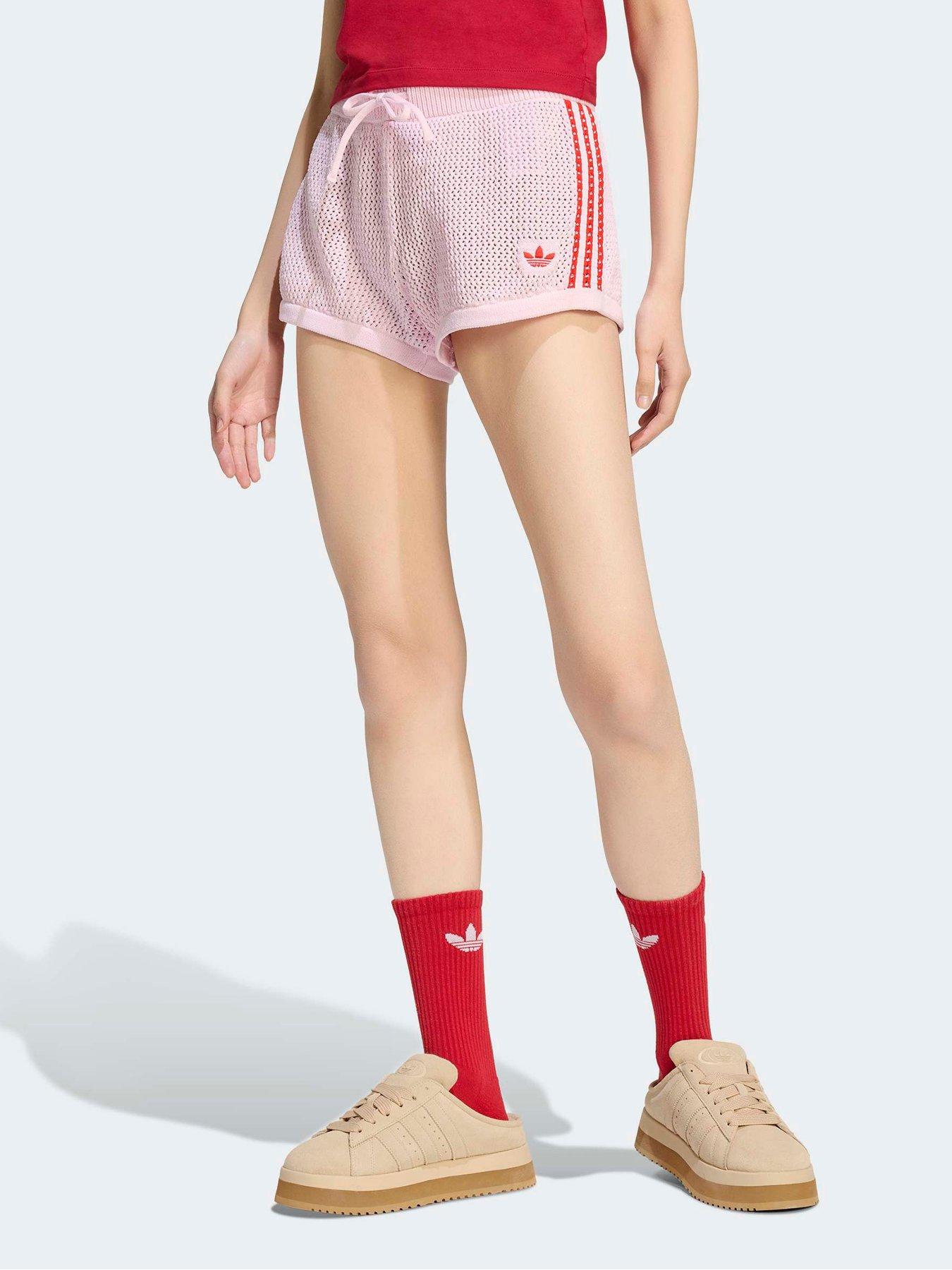 adidas Originals Women's Crochet Shorts - Pink