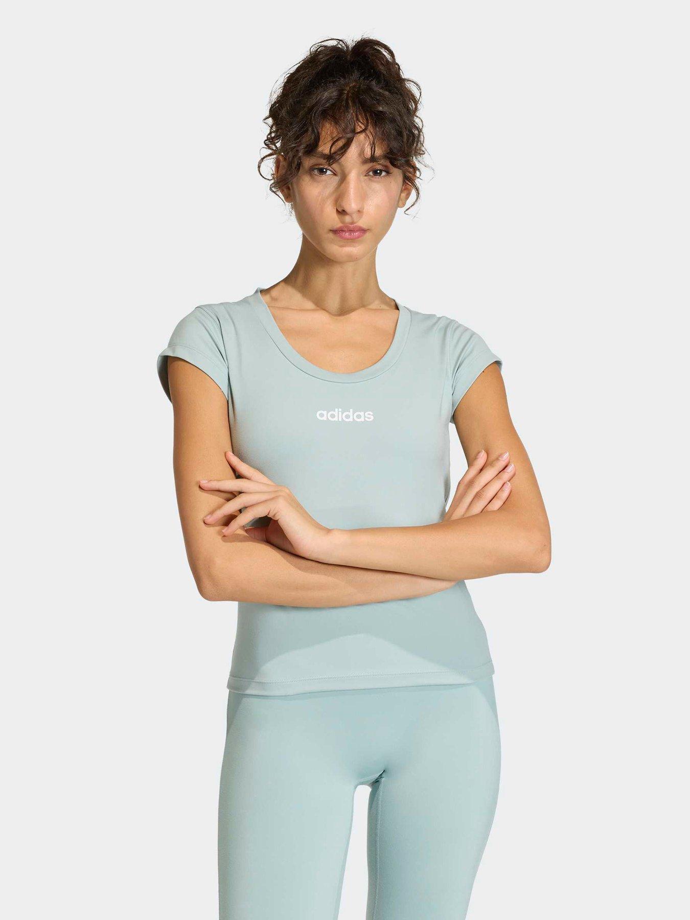 adidas Women's Training Hyperglam Baby T-Shirt - Green