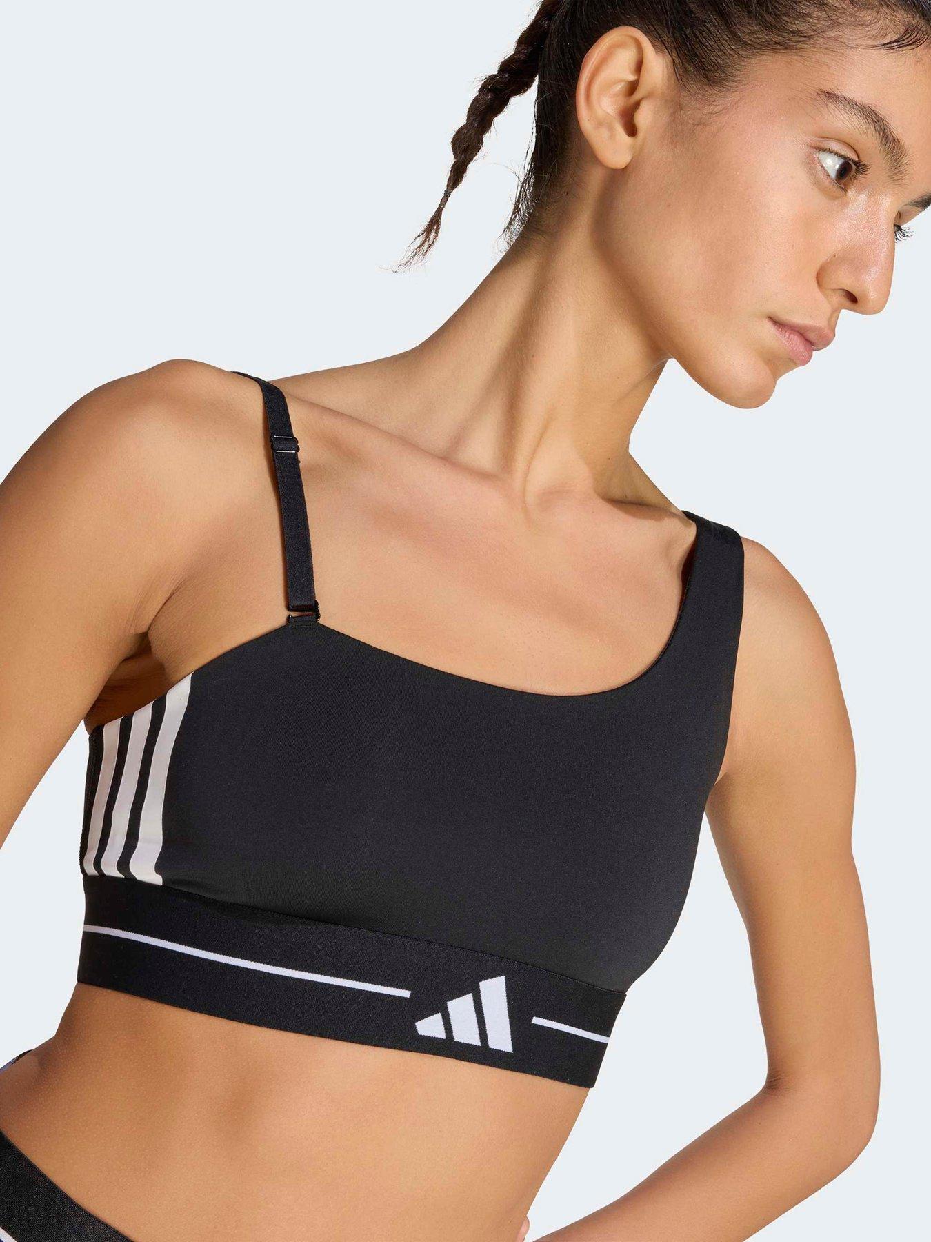 Image 4 of 5 of adidas Women's Training Hyperglam Bra - Black
