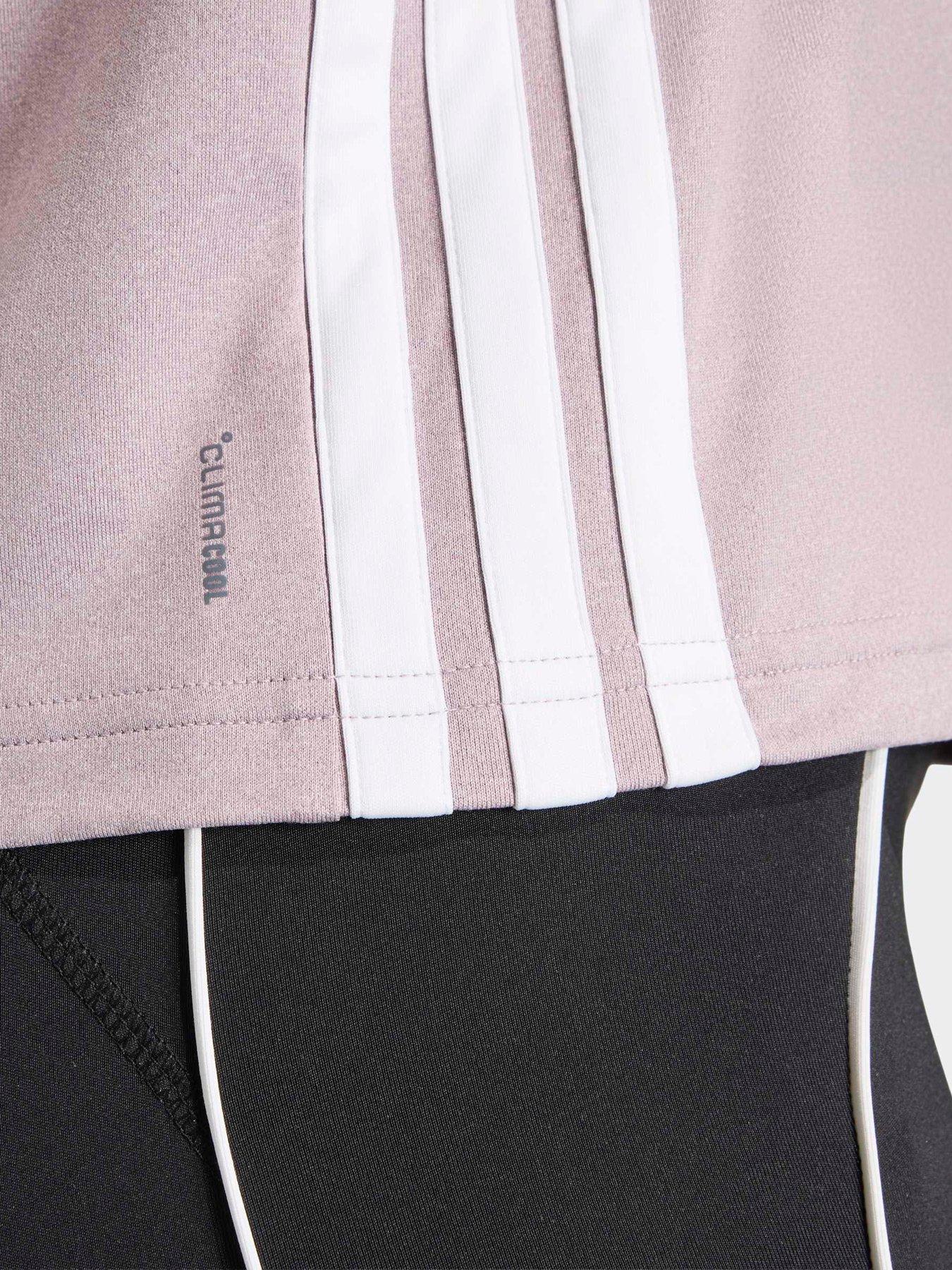 Image 5 of 5 of adidas Women's Training Workout Essentils Crop Tee- Brown