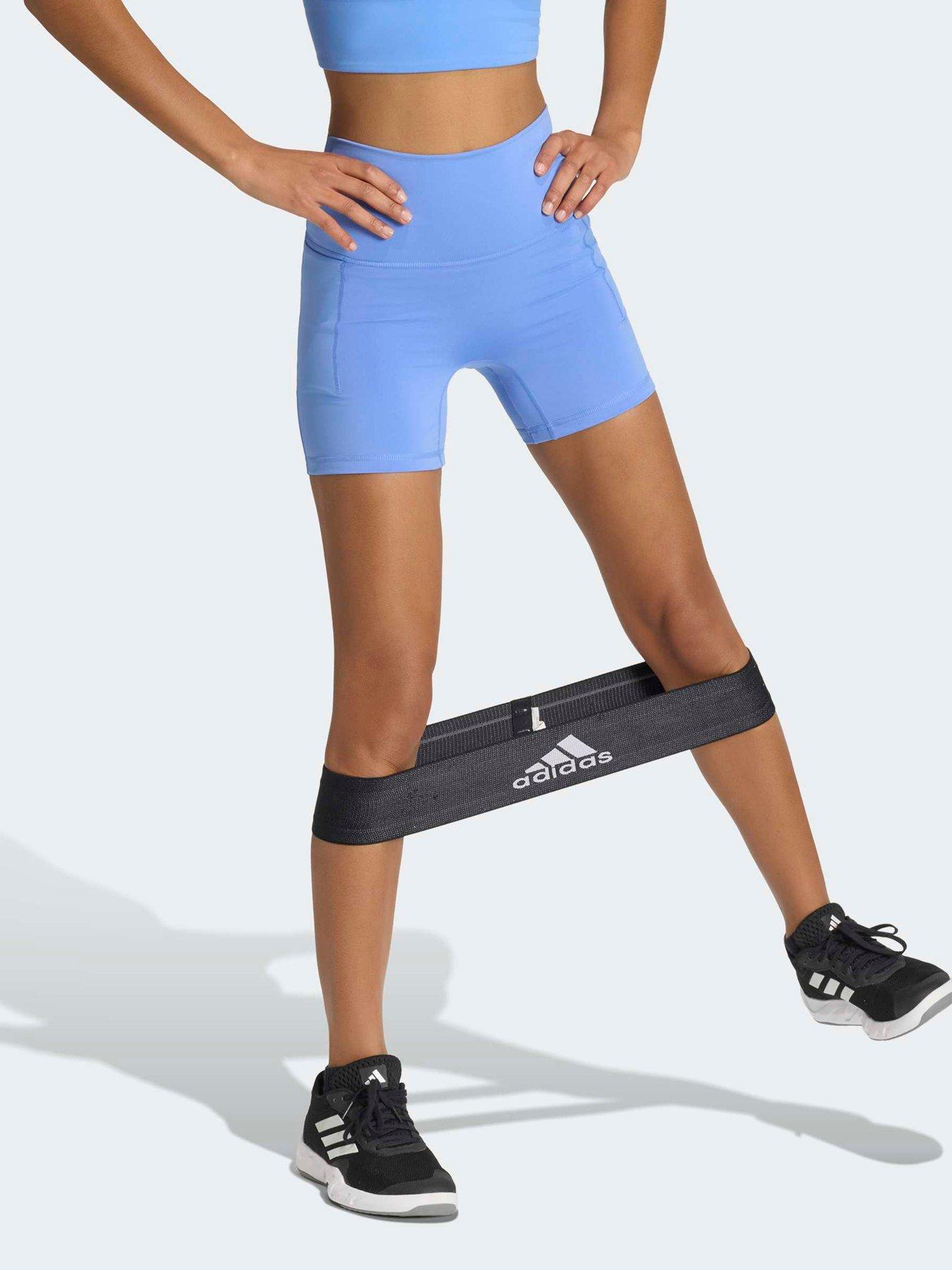Image 1 of 5 of adidas Women's Training 3 Stripe Sculpt Tight - Blue