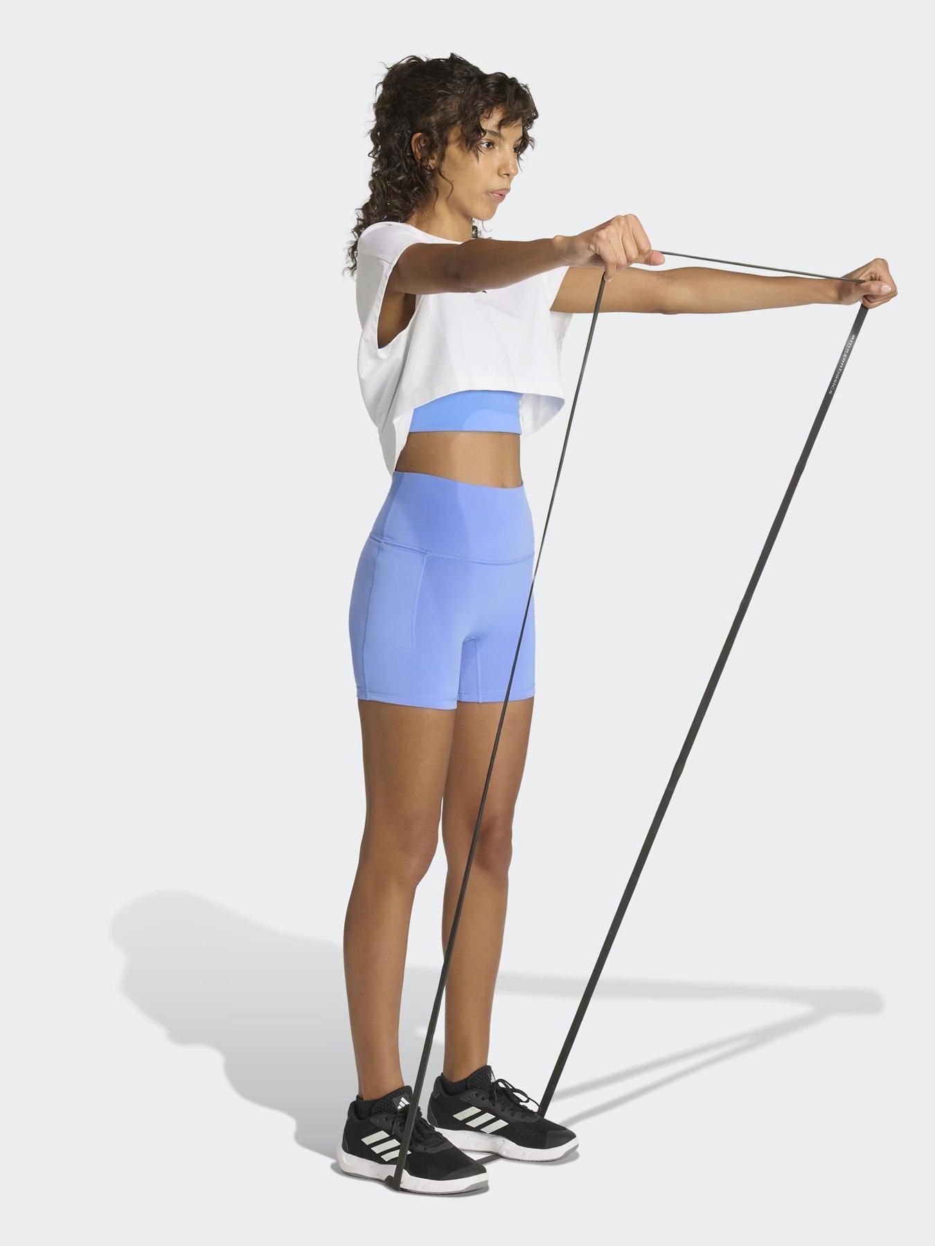 Image 3 of 5 of adidas Women's Training 3 Stripe Sculpt Tight - Blue