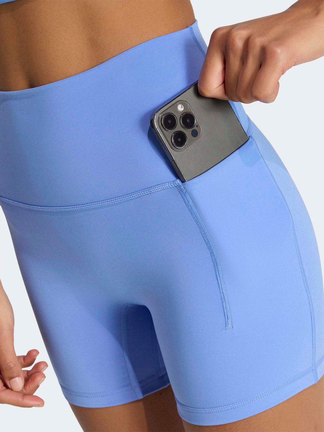 Image 4 of 5 of adidas Women's Training 3 Stripe Sculpt Tight - Blue