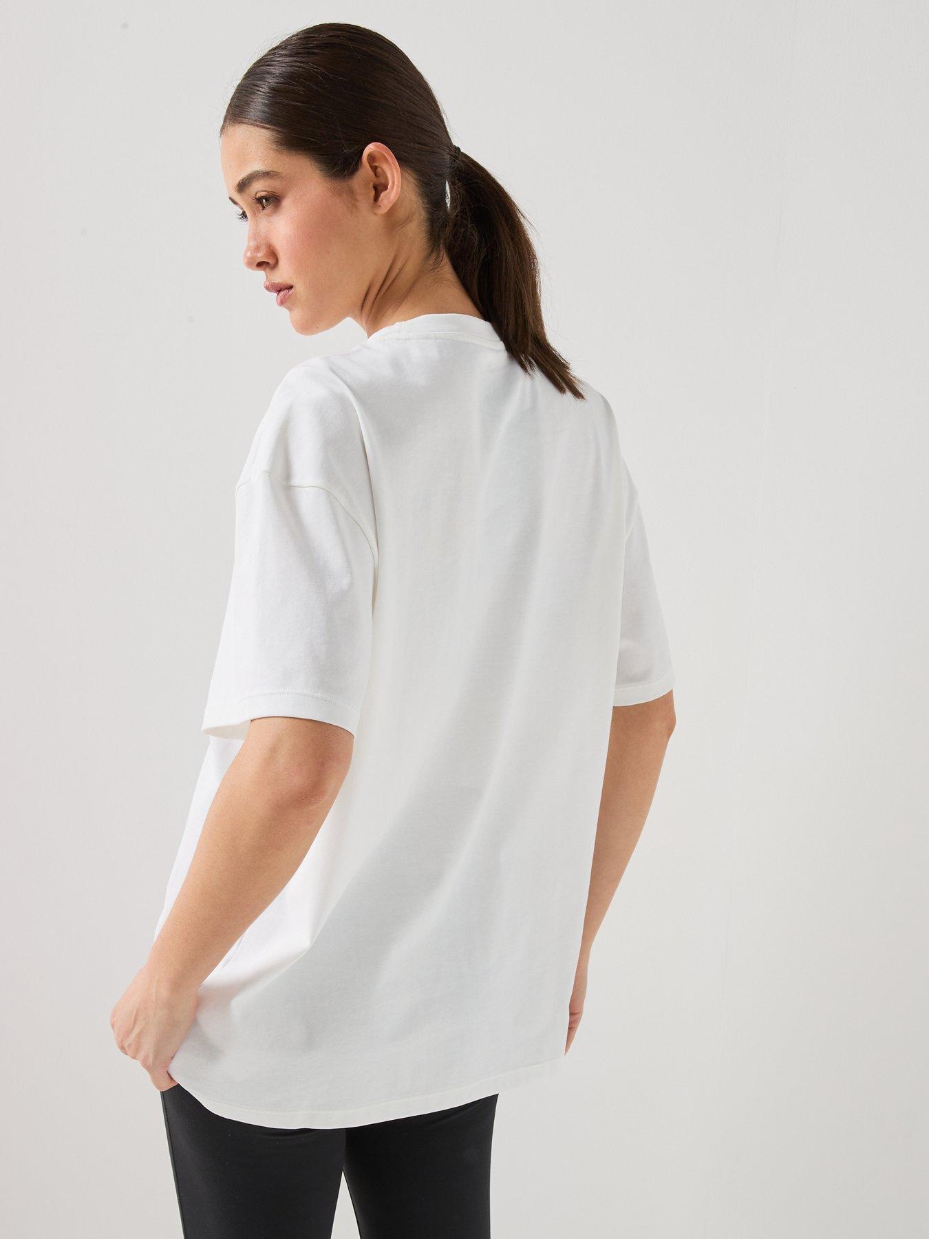 Image 2 of 5 of adidas Women's Training Power Essentials T-Shirt - White