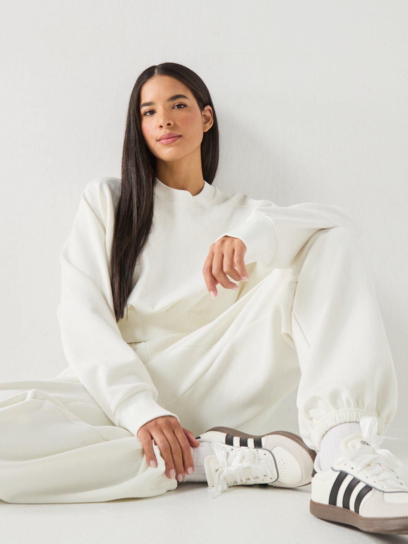 Image 6 of 6 of adidas Sportswear Women's Soft Lux Loose Sweatshirt - White