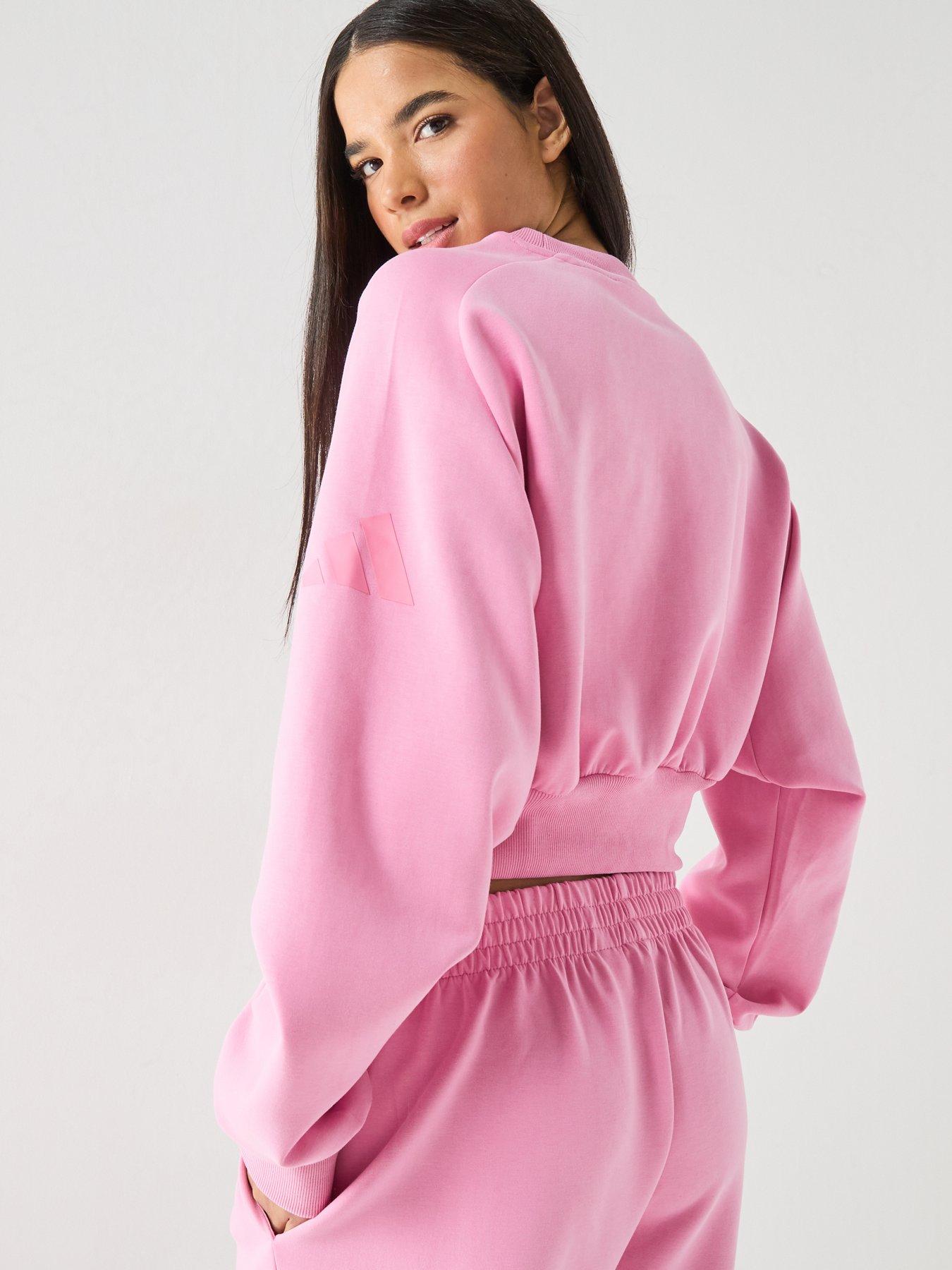 Image 2 of 6 of adidas Sportswear Women's Soft Lux Loose Sweatshirt - Pink