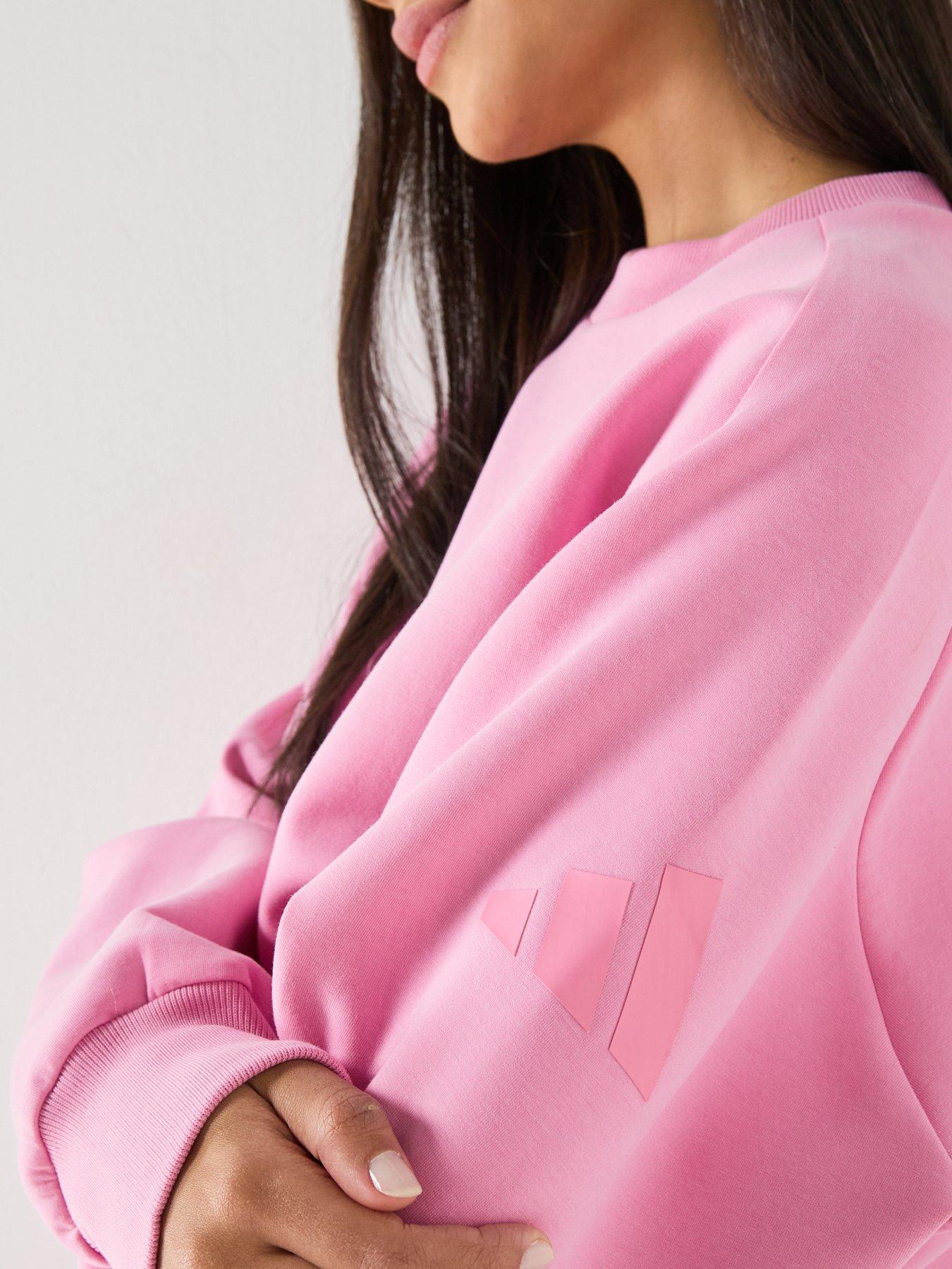 Image 4 of 6 of adidas Sportswear Women's Soft Lux Loose Sweatshirt - Pink