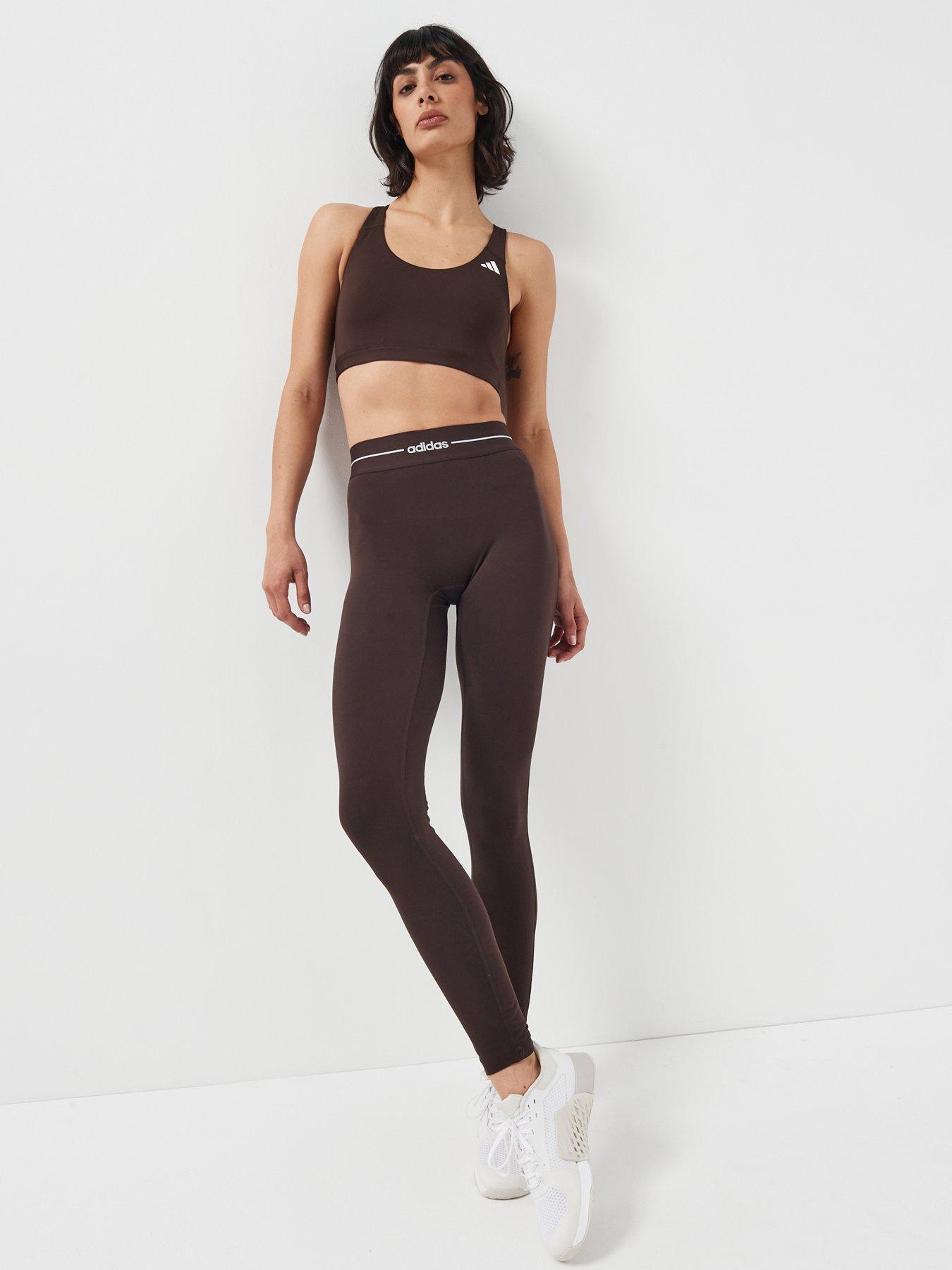 Image 3 of 5 of adidas Women's Training Workout Essentials Medium Support Bra - Brown