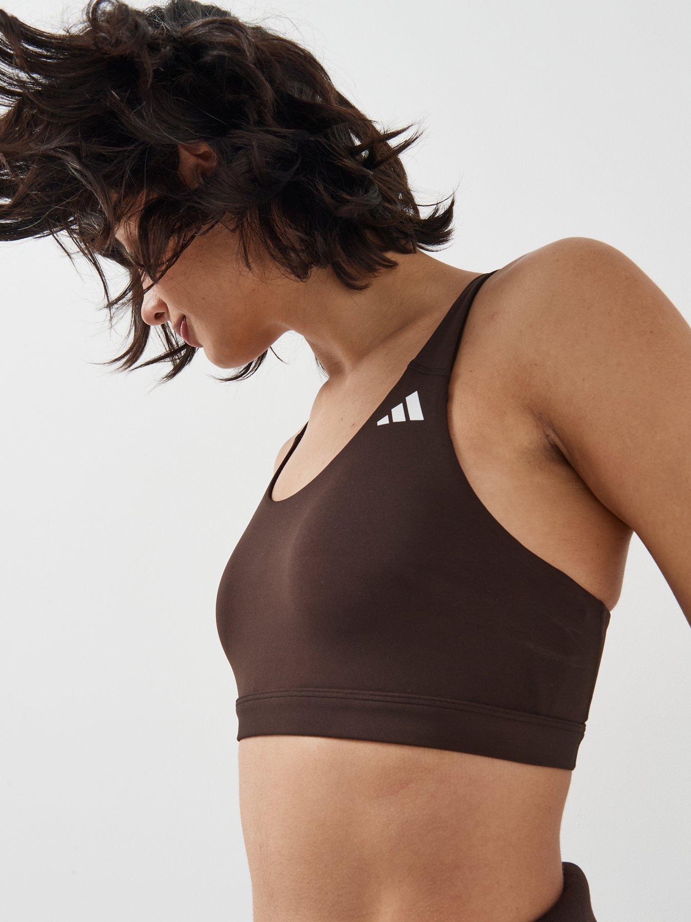 Image 4 of 5 of adidas Women's Training Workout Essentials Medium Support Bra - Brown