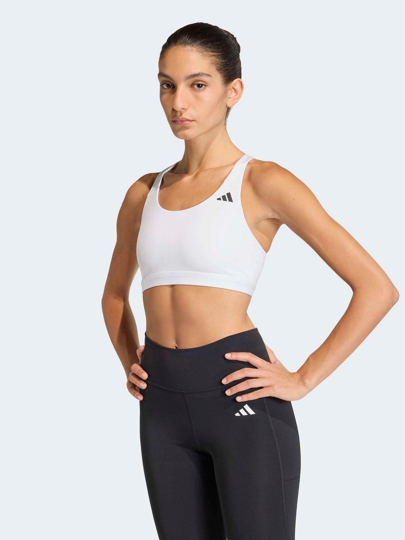 front image of adidas-womens-training-workout-essentials-medium-support-bra-white