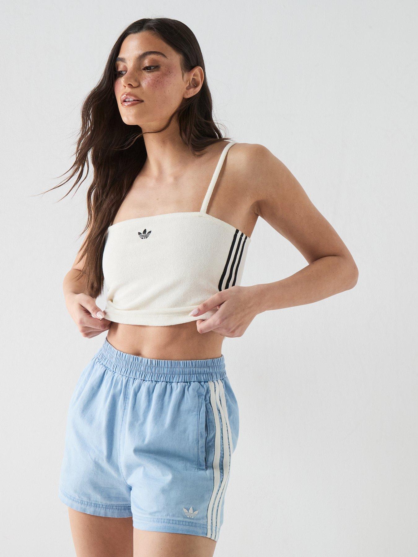 adidas Originals Women's Denim Shorts - Blue