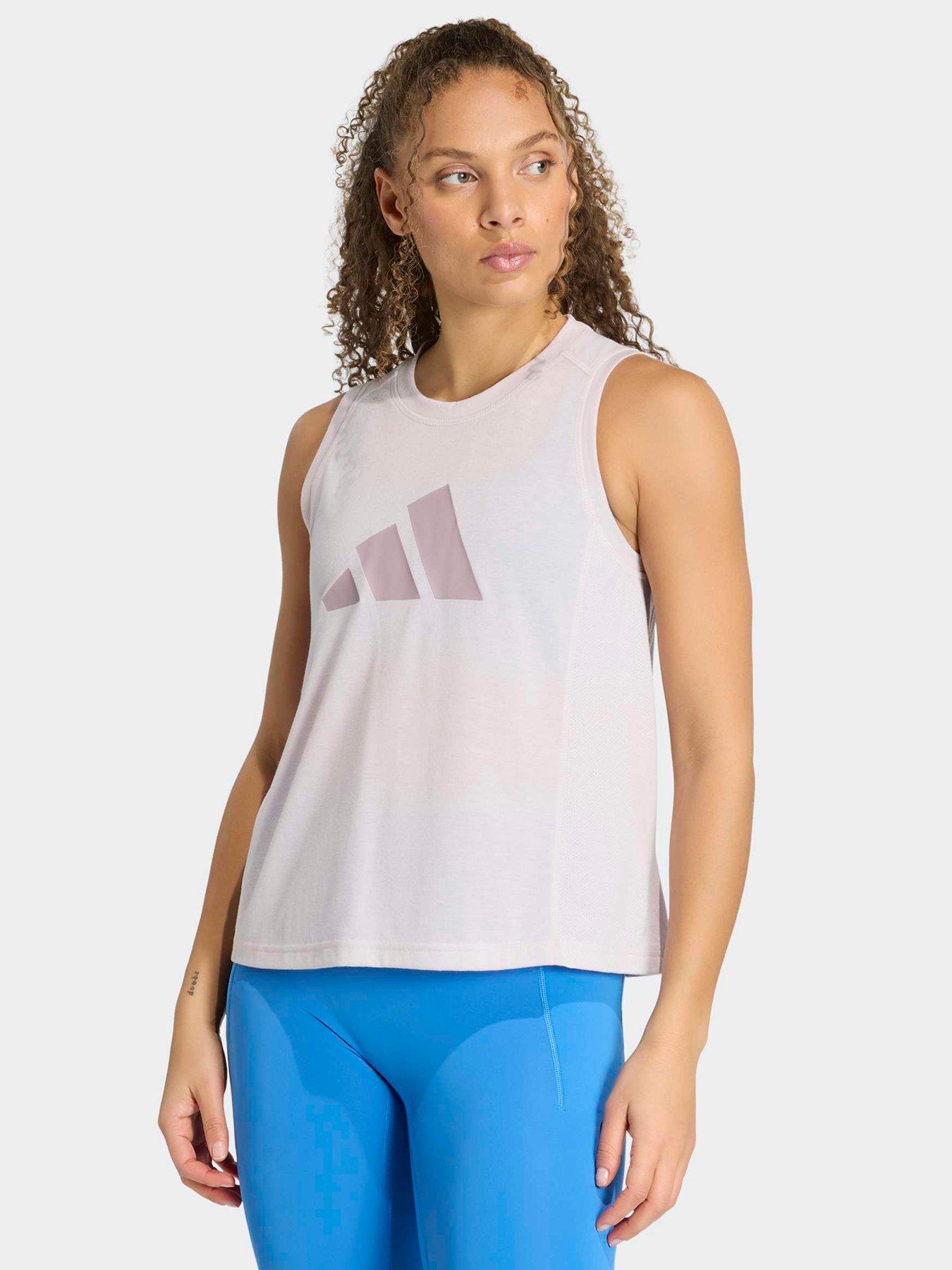adidas Womens Training Workout Essentials Tank - Taupe