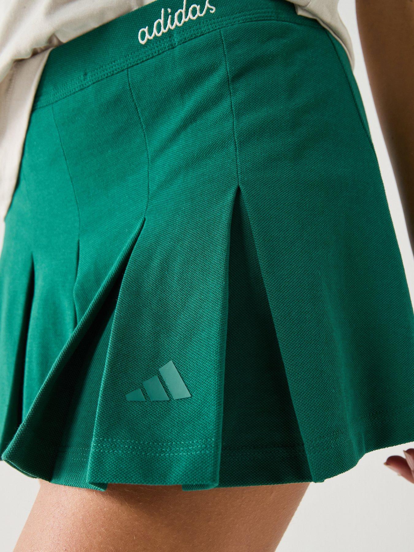 Image 5 of 6 of adidas Sportswear Women's Seasonal Essentials Colorpop Skirt With Inner Leggings - Green