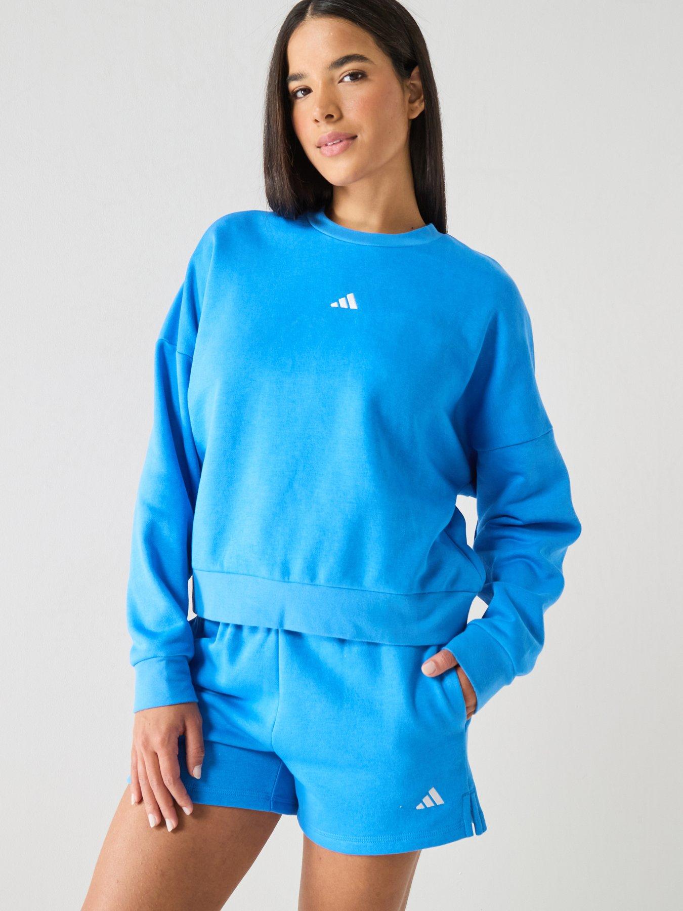 adidas Sportswear Women's Essentials Small Logo Feel Cozy Sweatshirt - Blue