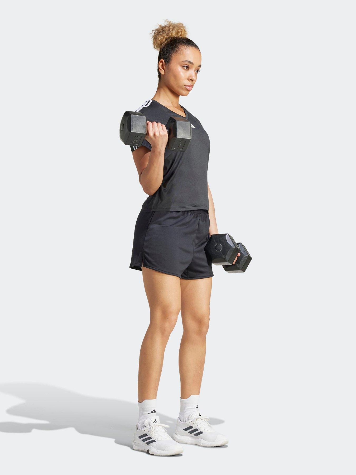 Image 3 of 6 of adidas Women's Training Workout Essentials Shorts - Black