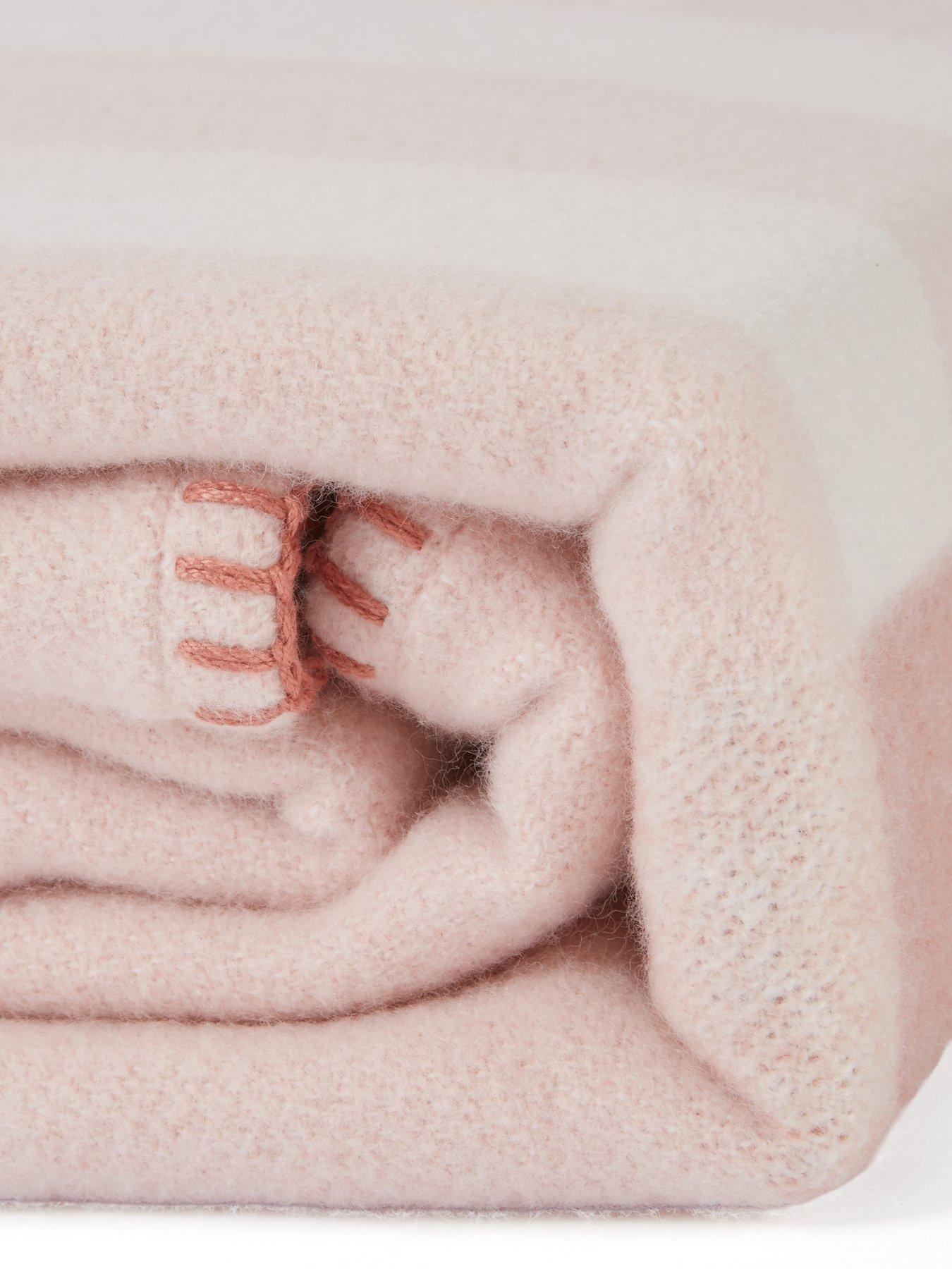 Image 6 of 7 of The Very Collection Colour Block Knitted Throw 180&nbsp;x&nbsp;150cm - Pink