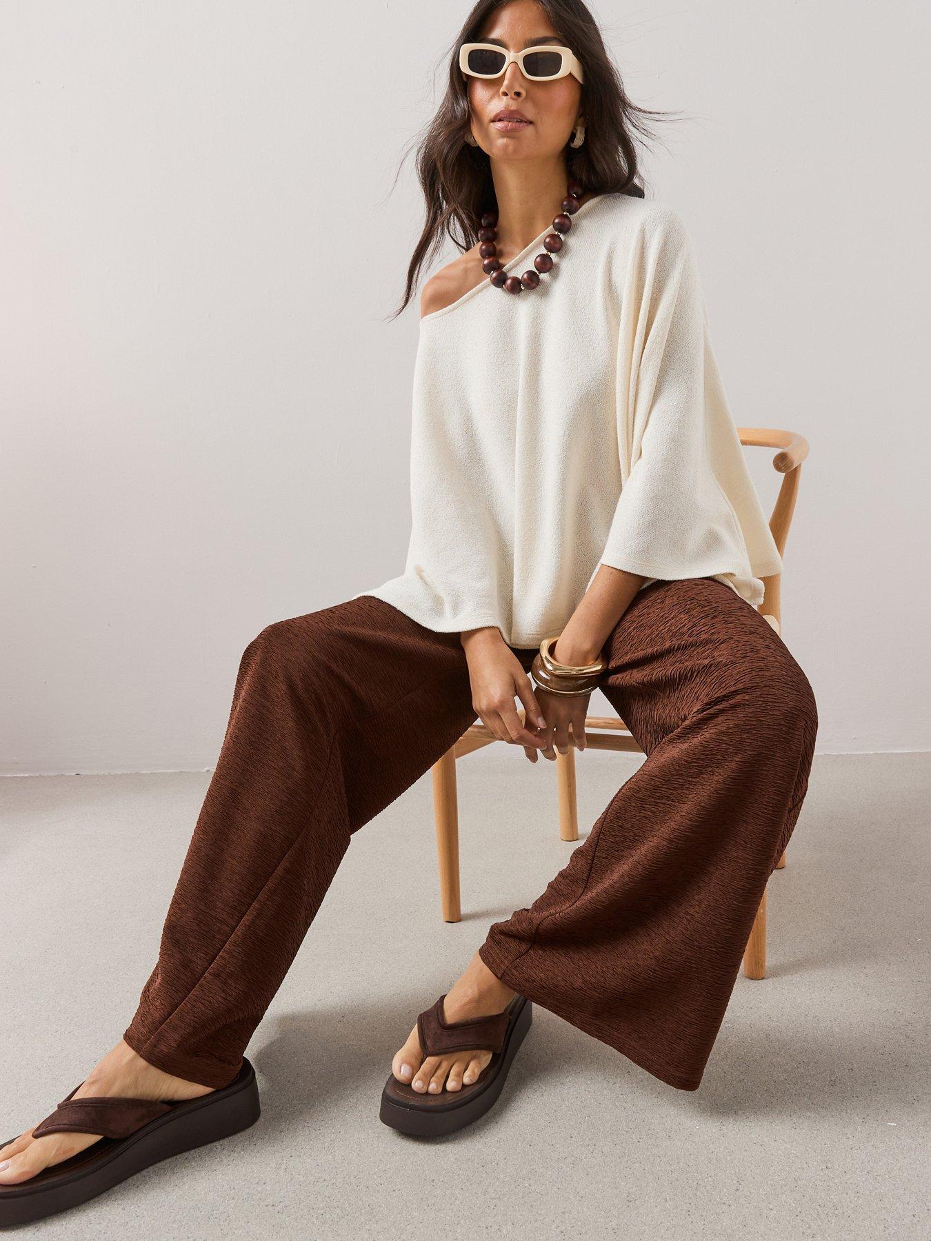 The Very Collection Textured Loose Fit Poncho - Cream