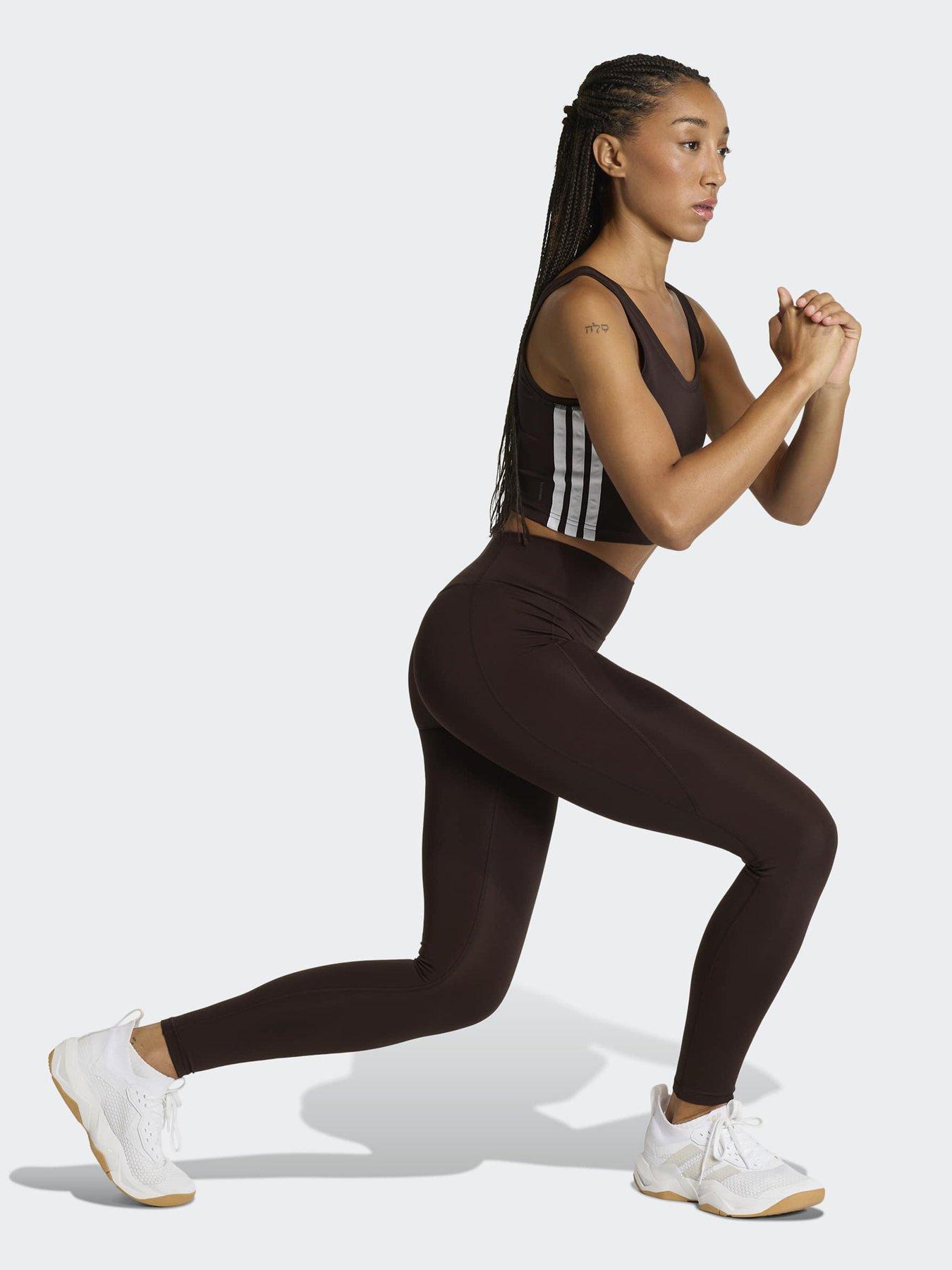  image of adidas-womens-training-workout-essentials-tank-brown