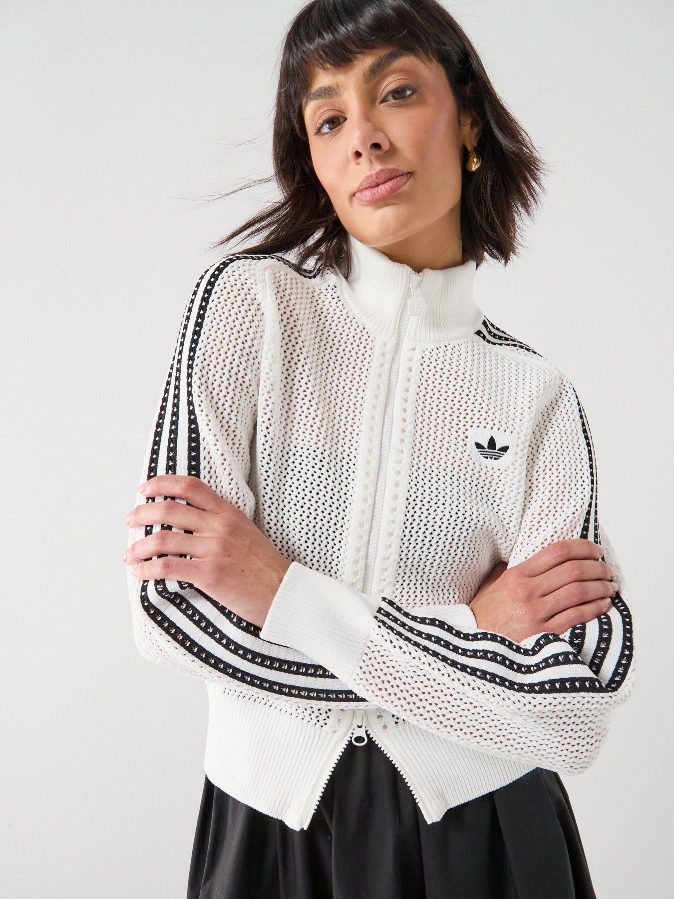 adidas Originals Women's Knitted Crochet Firebird Track Top