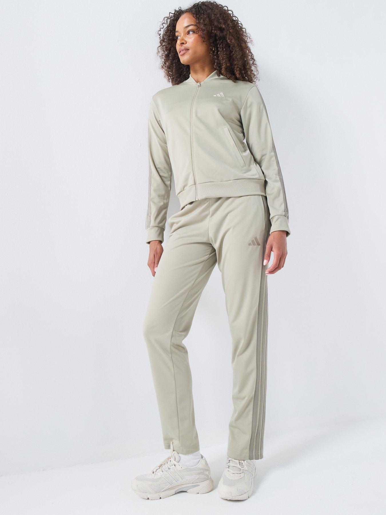 adidas Sportswear Women's Essentials 3-Stripes Tracksuit - Sage