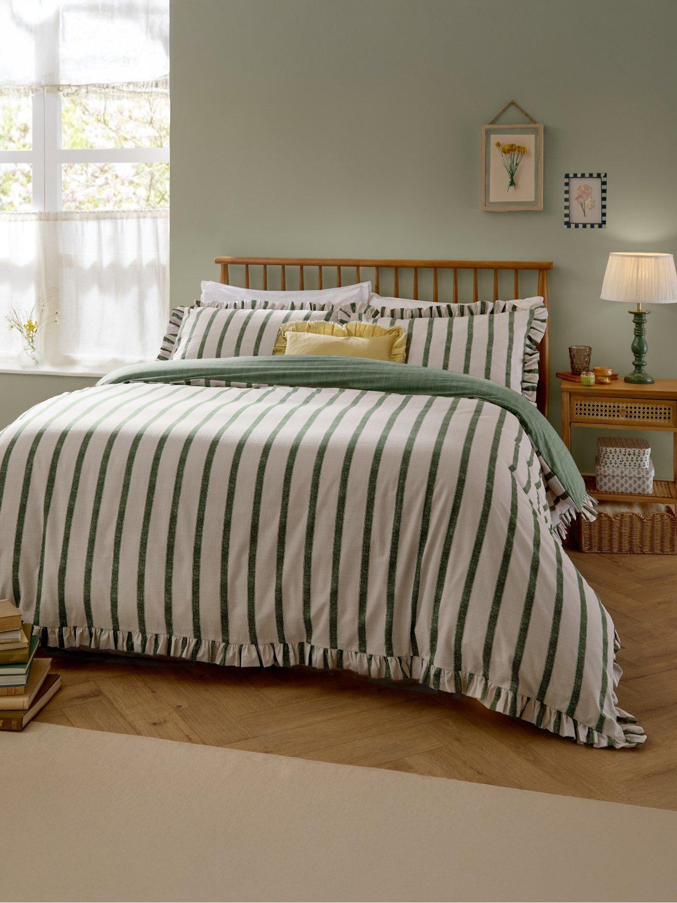 Image 1 of 3 of Wylder Connie Duvet Set Moss