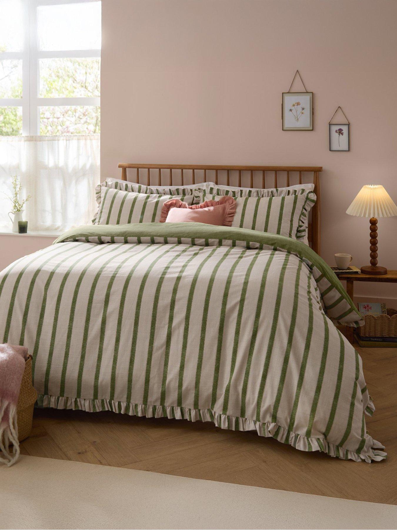 Image 1 of 3 of Wylder Connie Duvet Set Olive