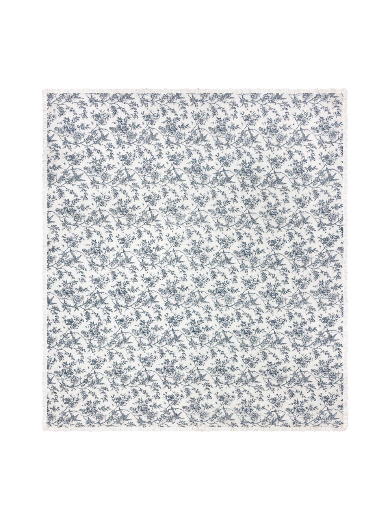  image of wylder-hermione-bedspread-ivory-blue