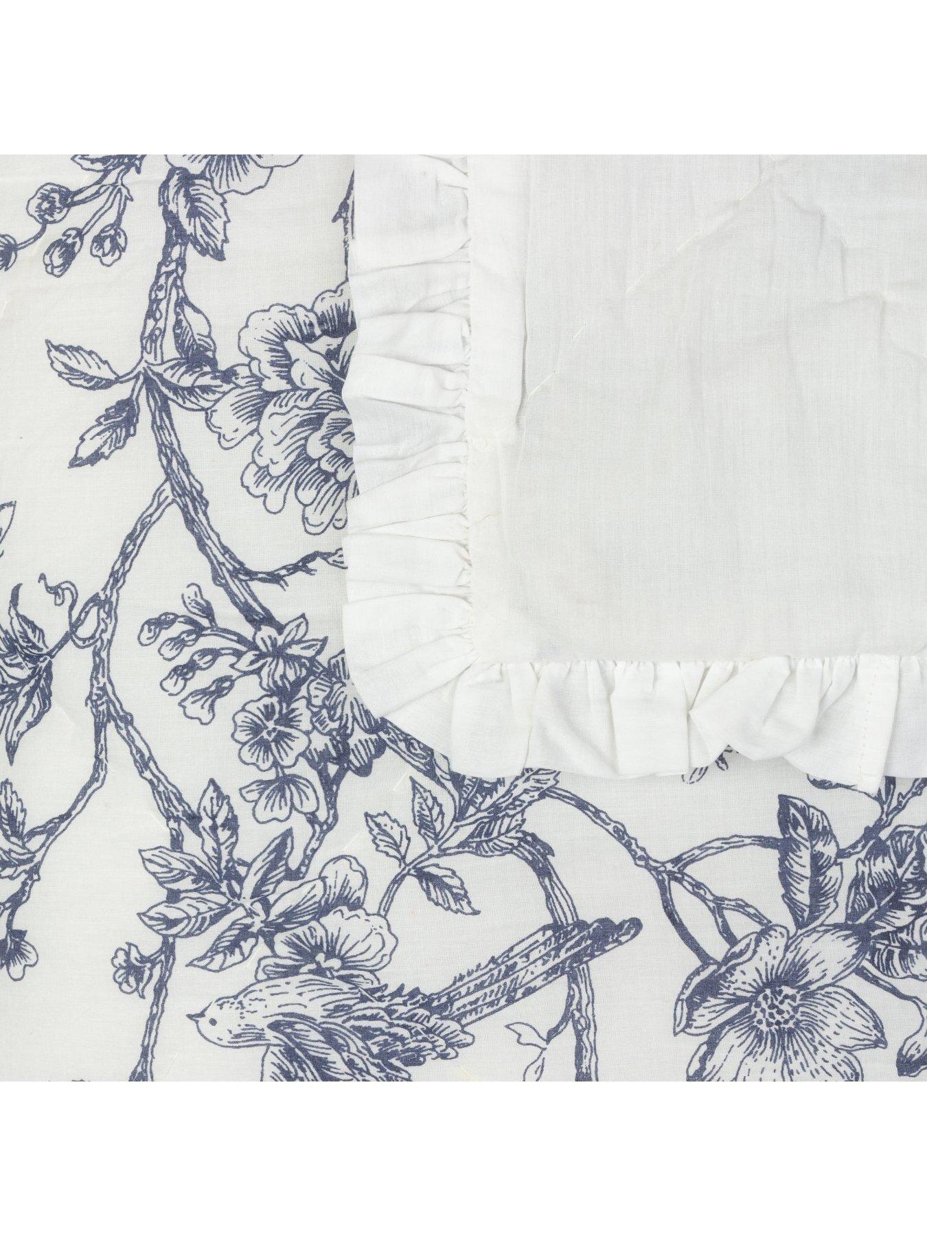  image of wylder-hermione-bedspread-ivory-blue