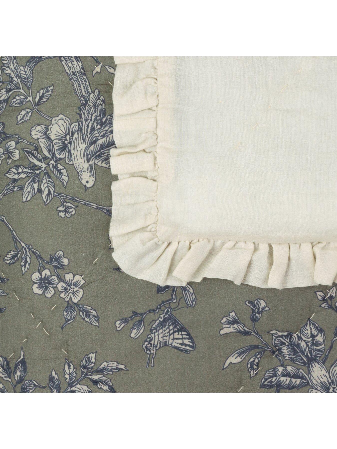  image of wylder-hermione-bedspread-moss