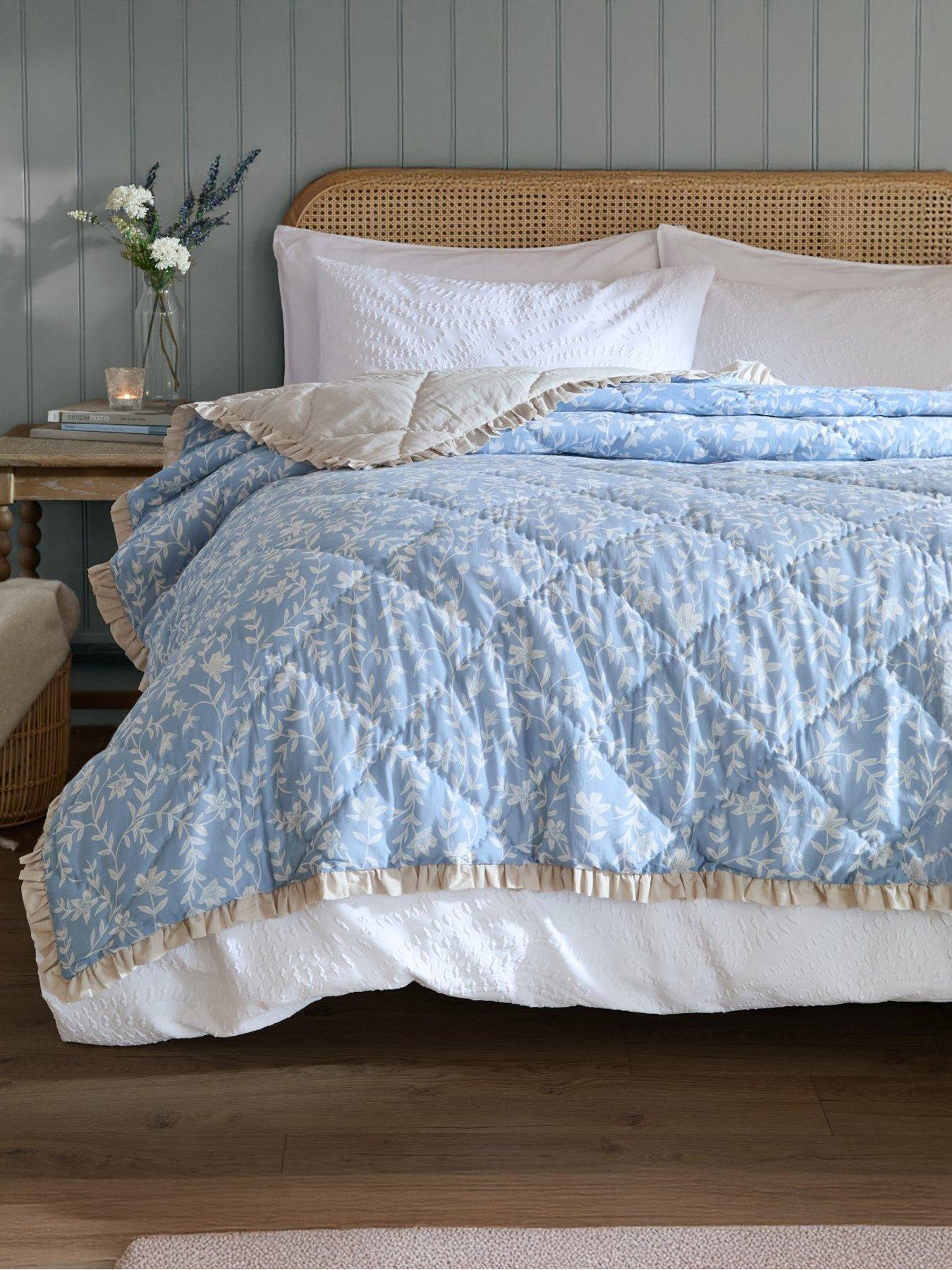 Image 1 of 4 of Wylder Amelia Bedspread Delph Blue