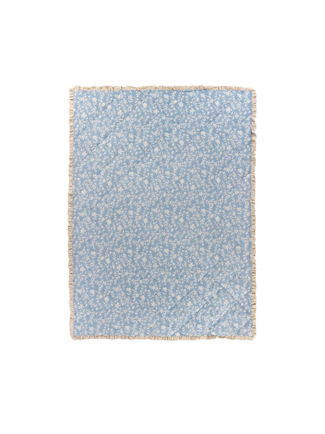 Image 4 of 4 of Wylder Amelia Bedspread Delph Blue