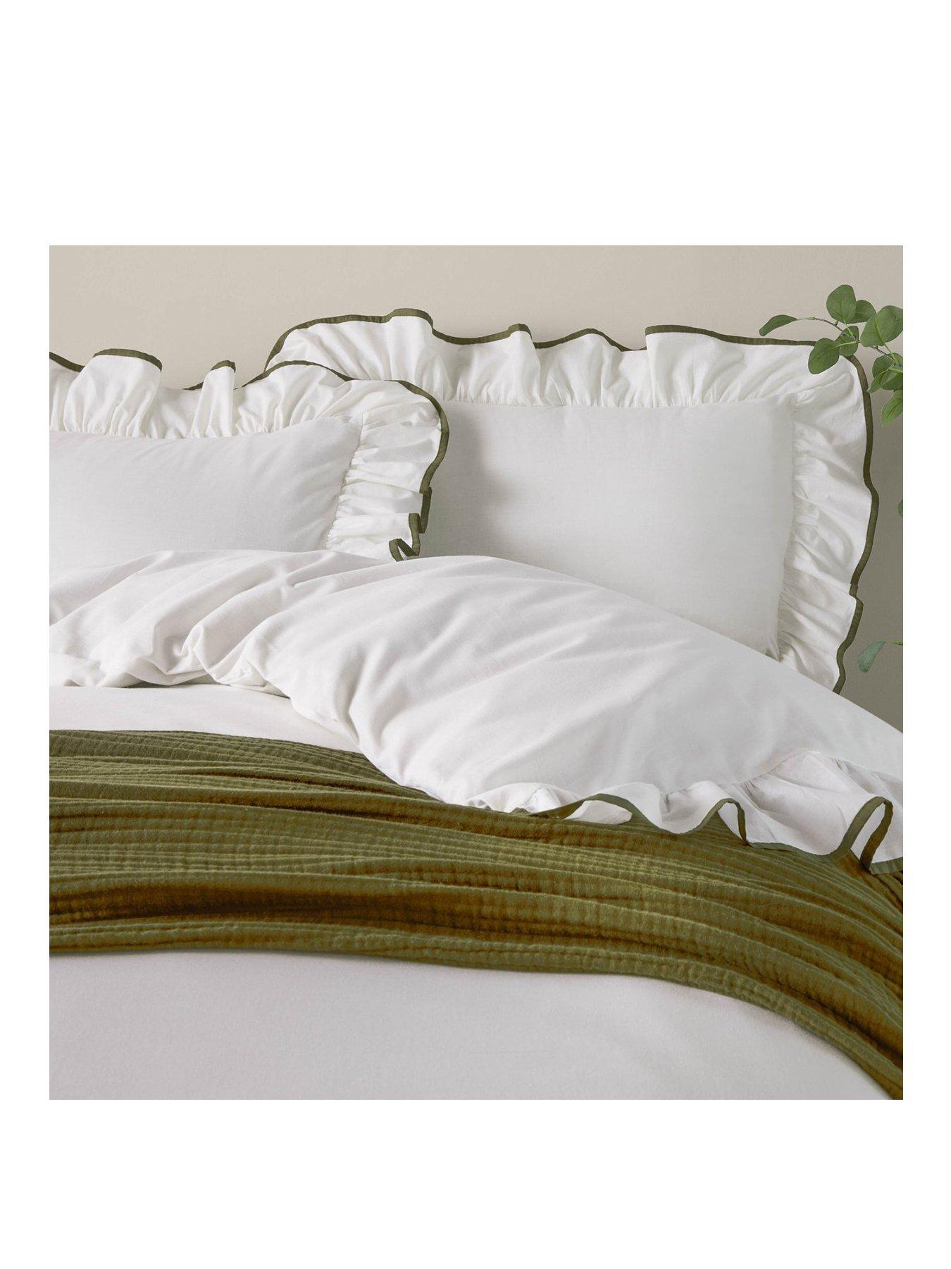 Image 2 of 3 of Wylder Blousey Duvet Set Olive
