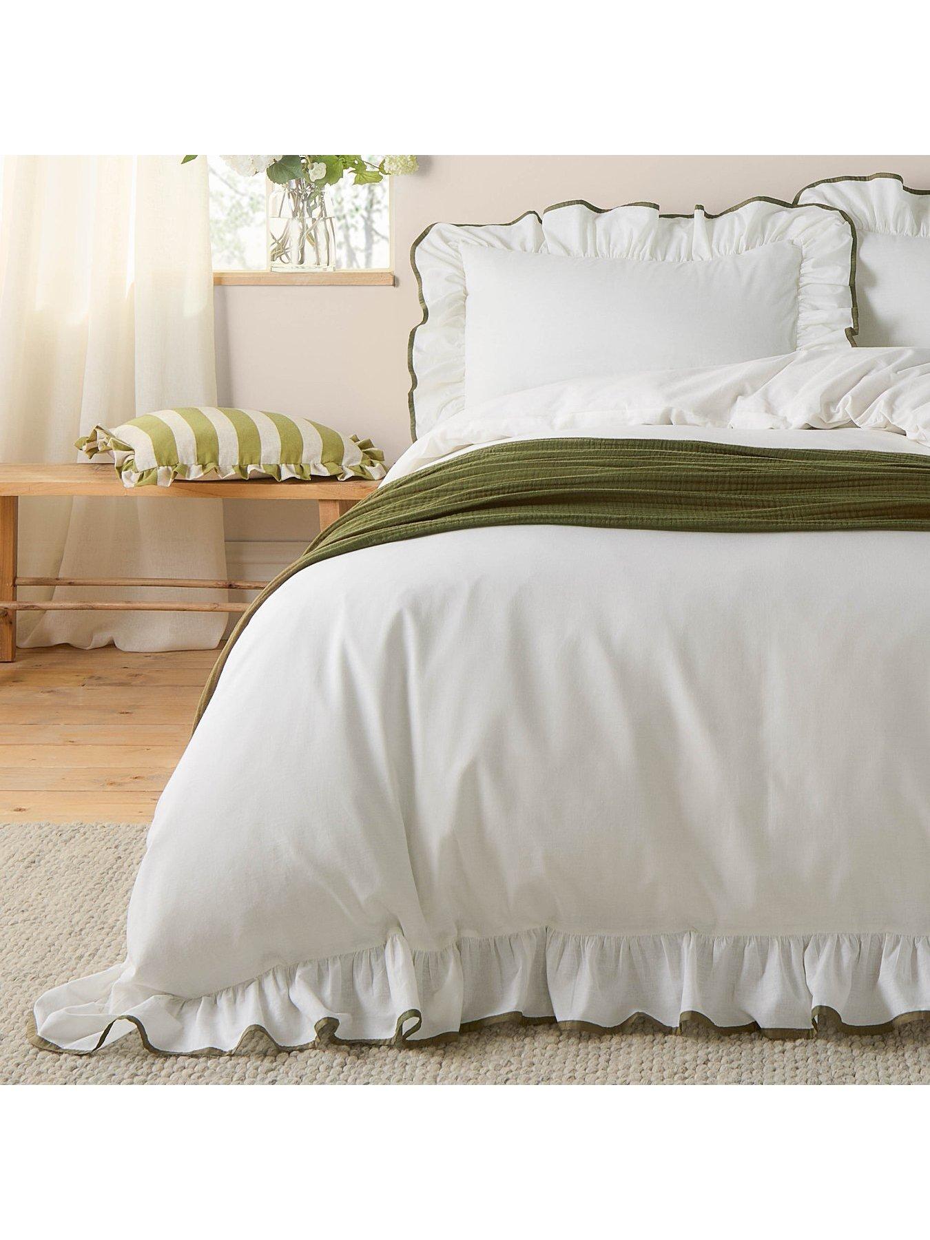 Image 3 of 3 of Wylder Blousey Duvet Set Olive