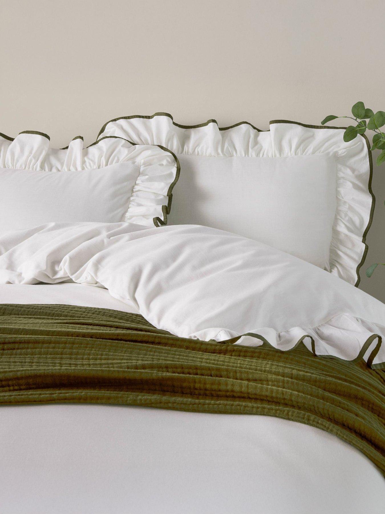  image of wylder-blousey-pillow-case-pairs-olive