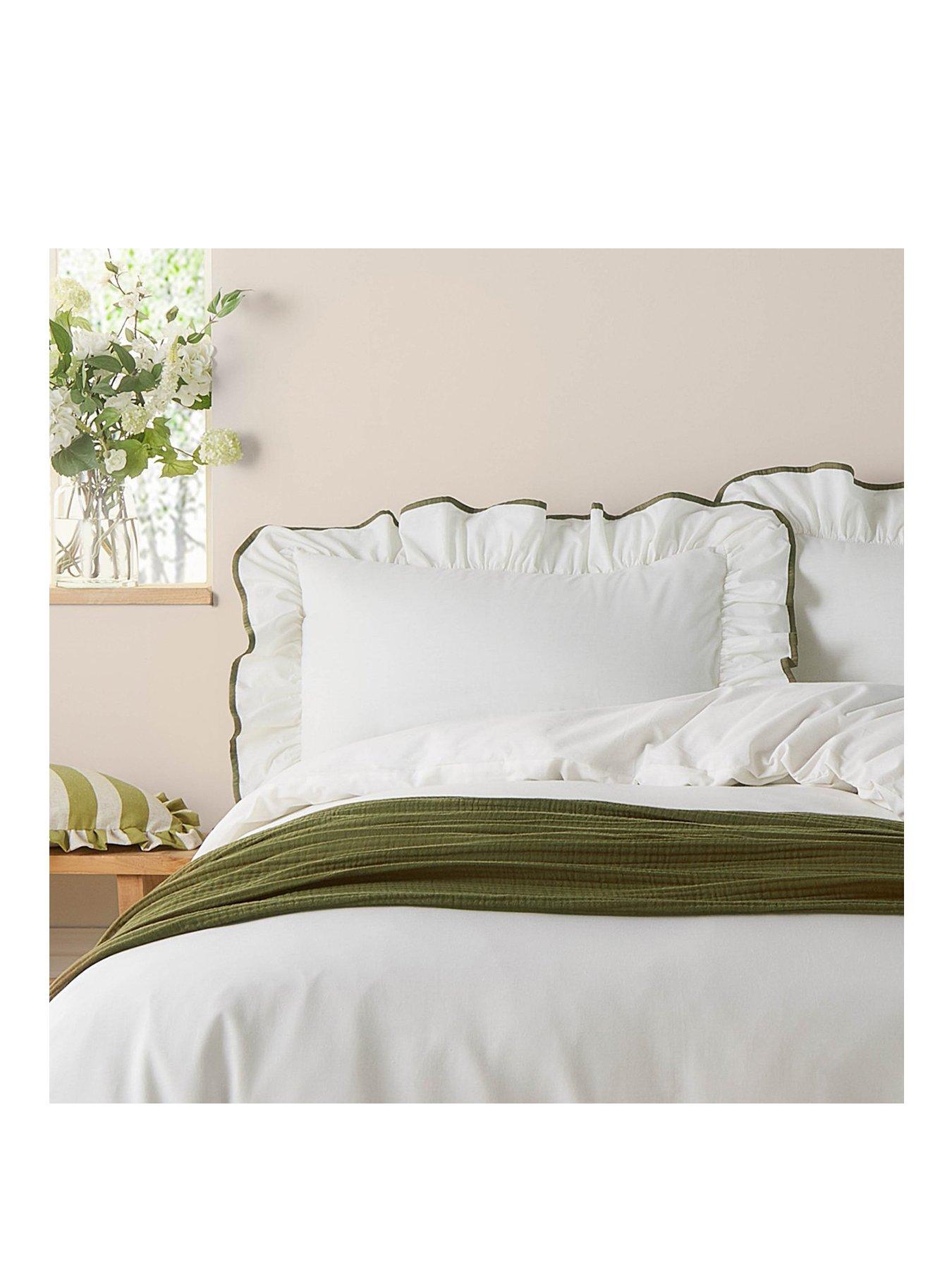  image of wylder-blousey-pillow-case-pairs-olive