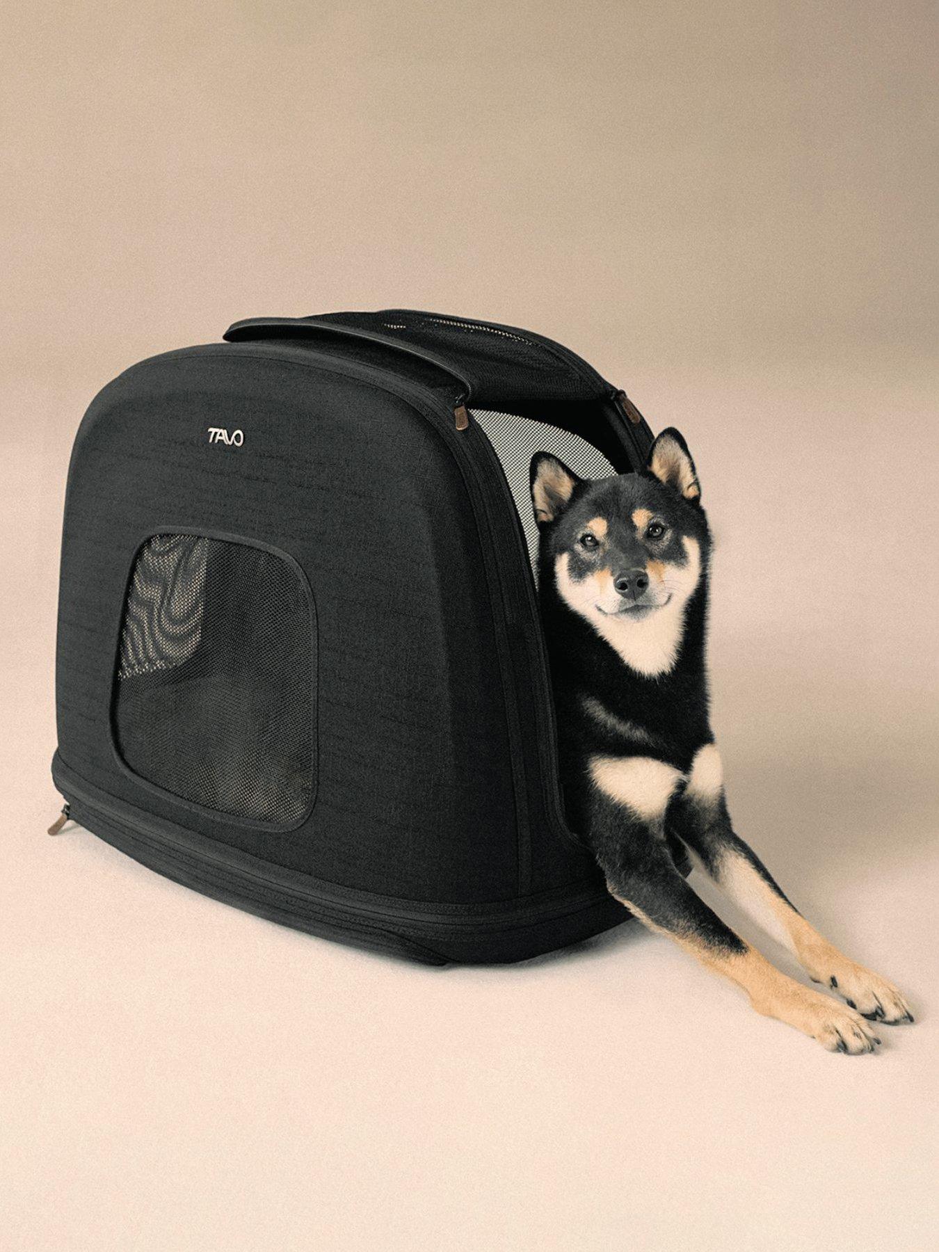 Tavo Crispin Impact Tested Pet Travel Crate Onyx